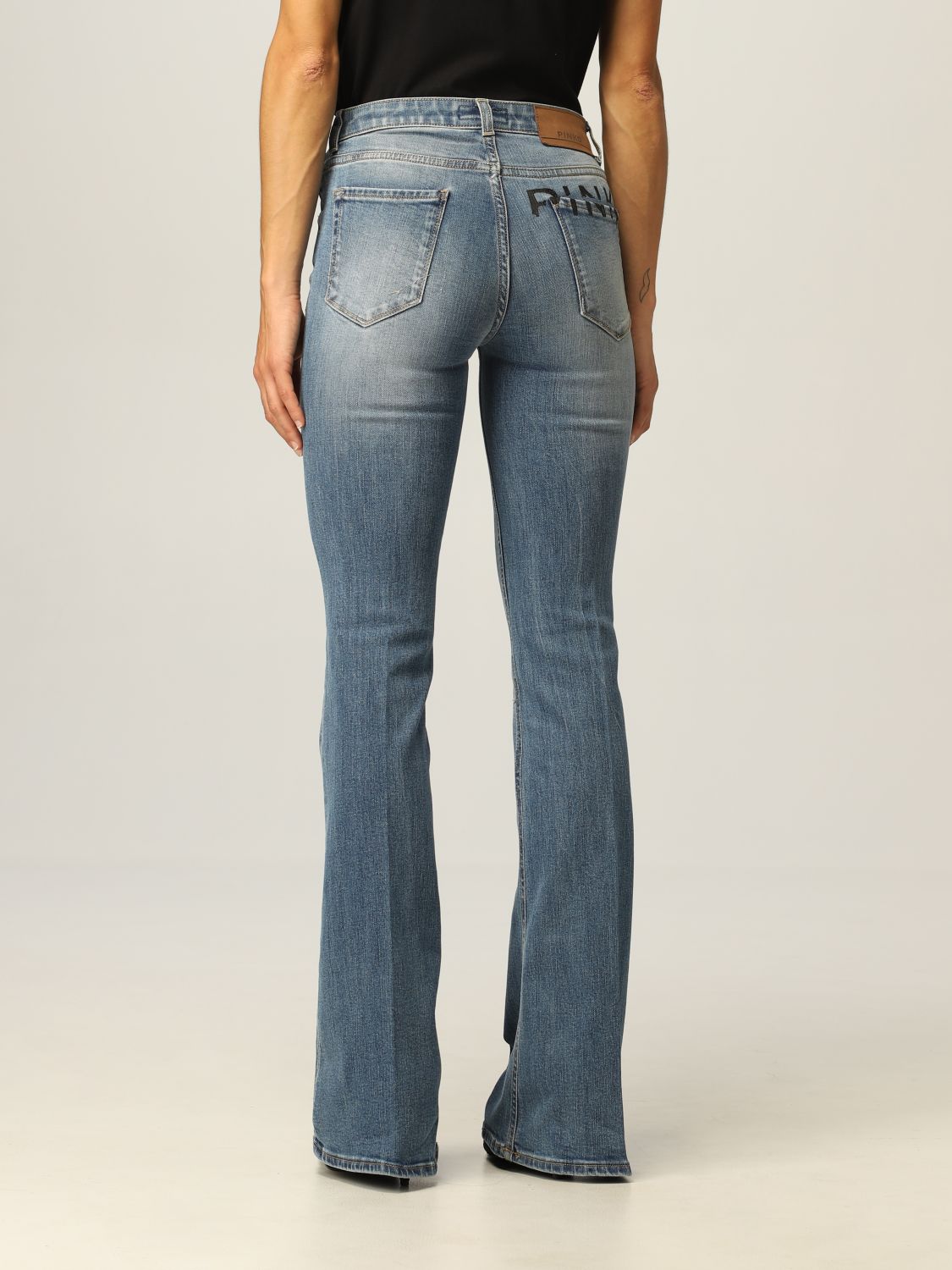 Jeans Pinko: Pinko 5-pocket jeans with printed logo denim 2