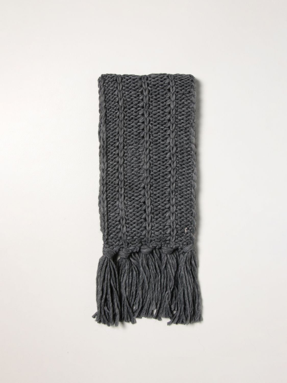 Scarf Dondup: Dondup braided wool scarf grey 1