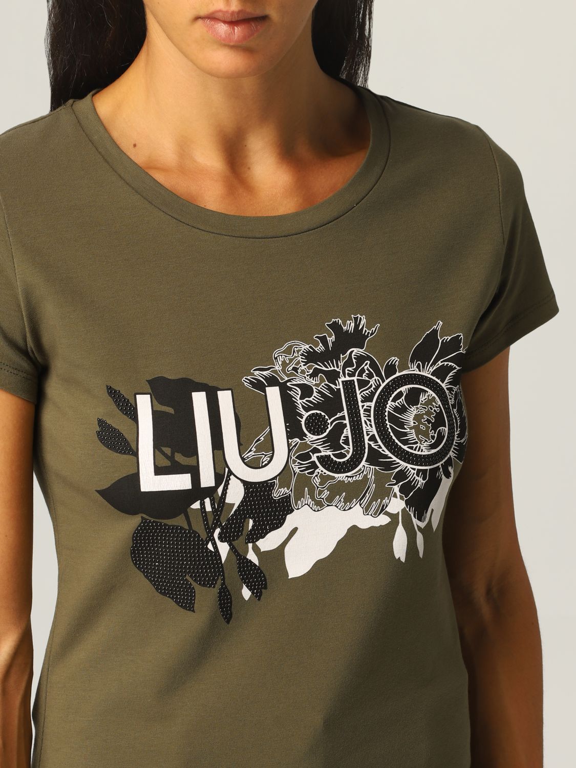 LIU Camiseta para mujer, Verde | Camiseta Jo en línea GIGLIO.COM