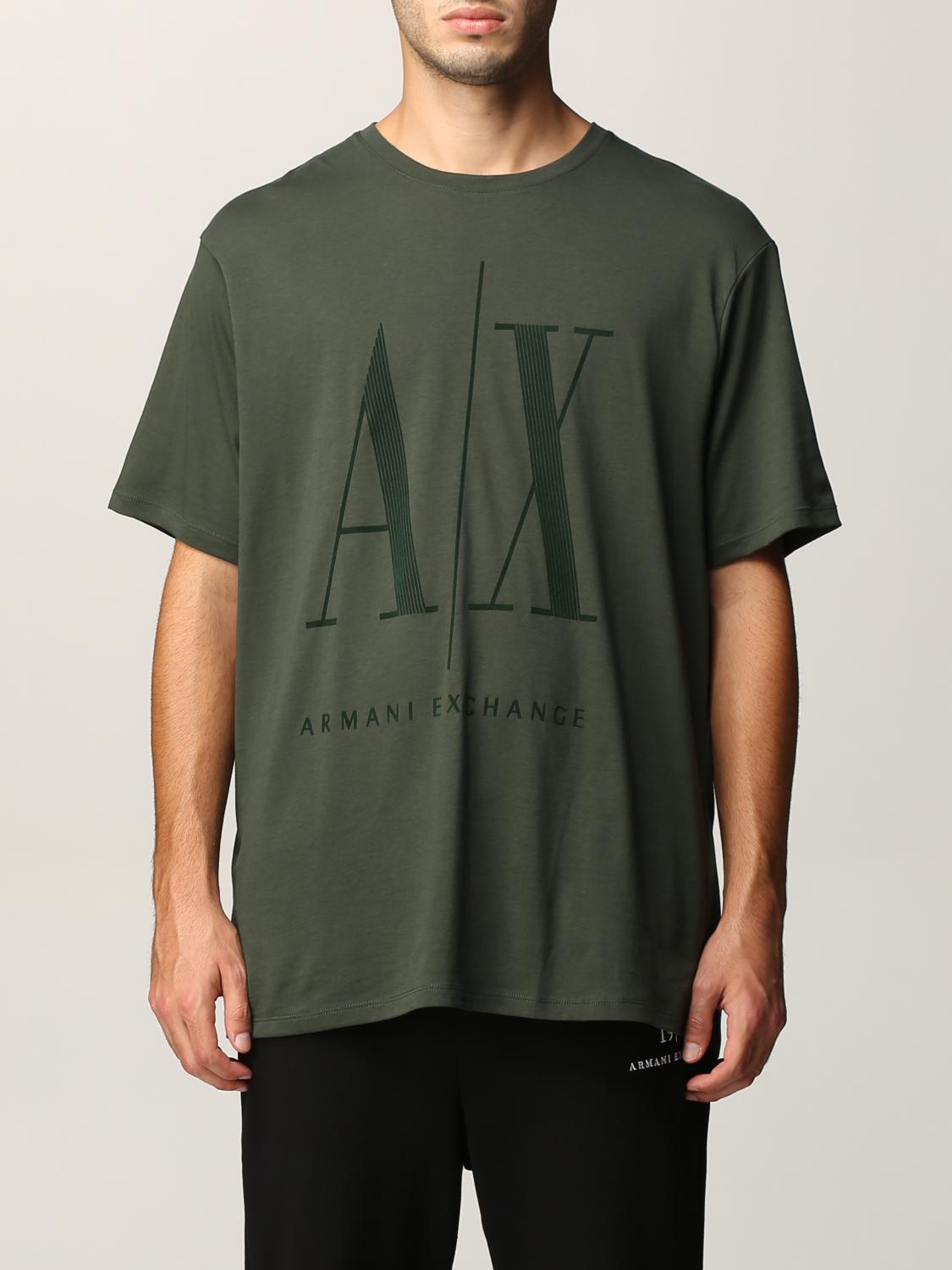 black and green armani exchange shirt