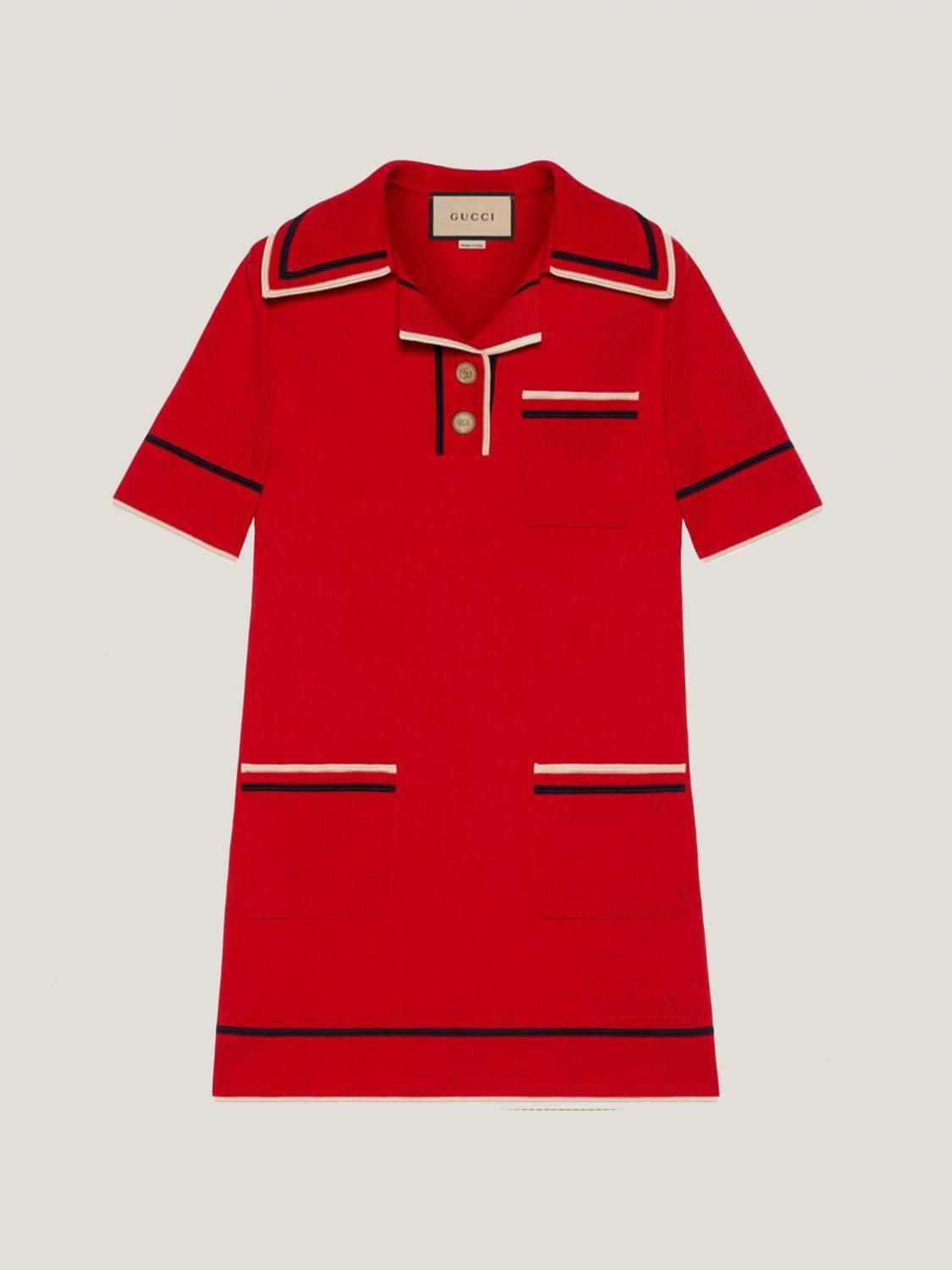 GUCCI: Vestido mujer - Rojo | Vestido Gucci 661678 XKBSK GIGLIO.COM