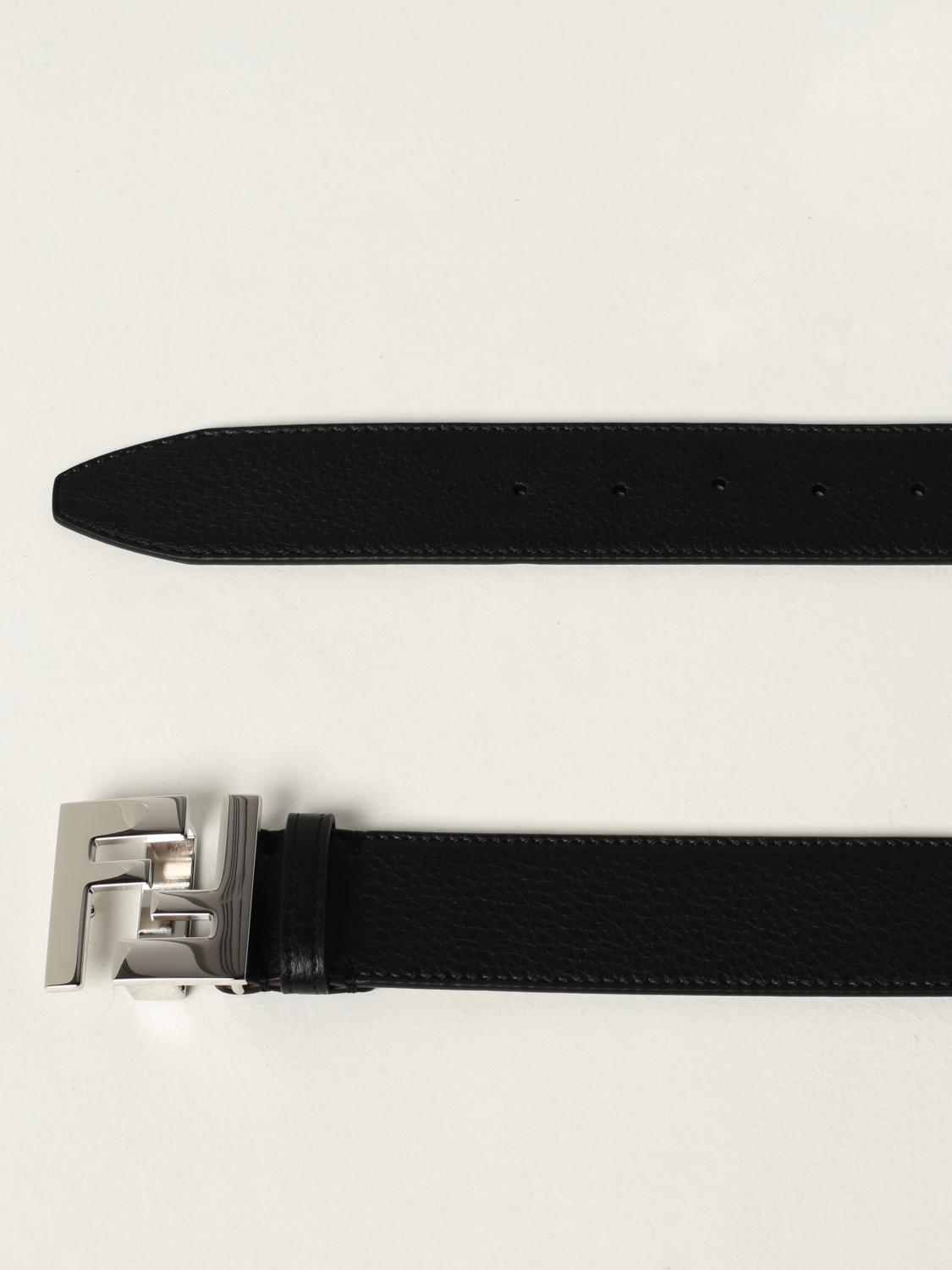 FENDI: Cinturón hombre - Negro | Cinturón Fendi 7C0403 SFR GIGLIO.COM