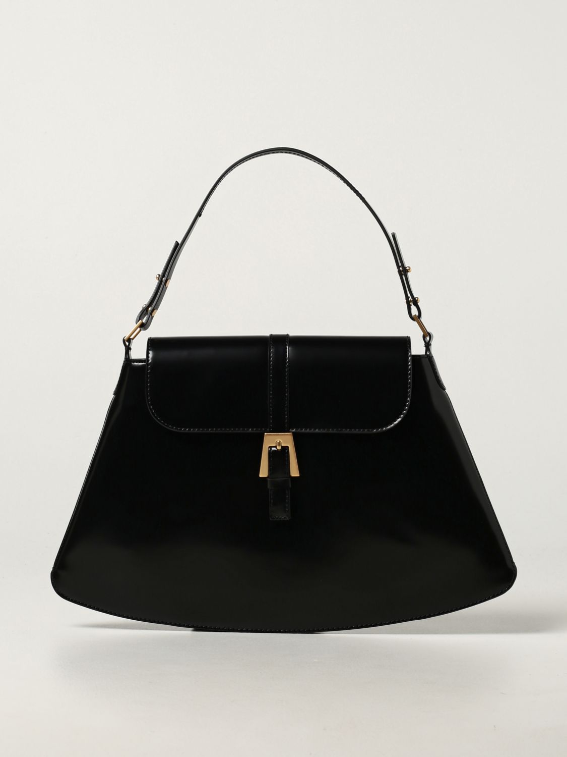 Handbag By Far: Portia By Far bag in brushed leather black 1