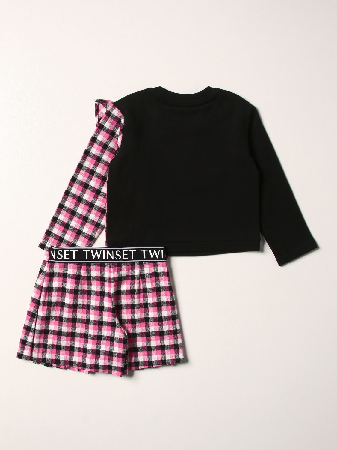 Co-ords Twinset: Twin-set sweatshirt + skirt set with embroidered logo fuchsia 2