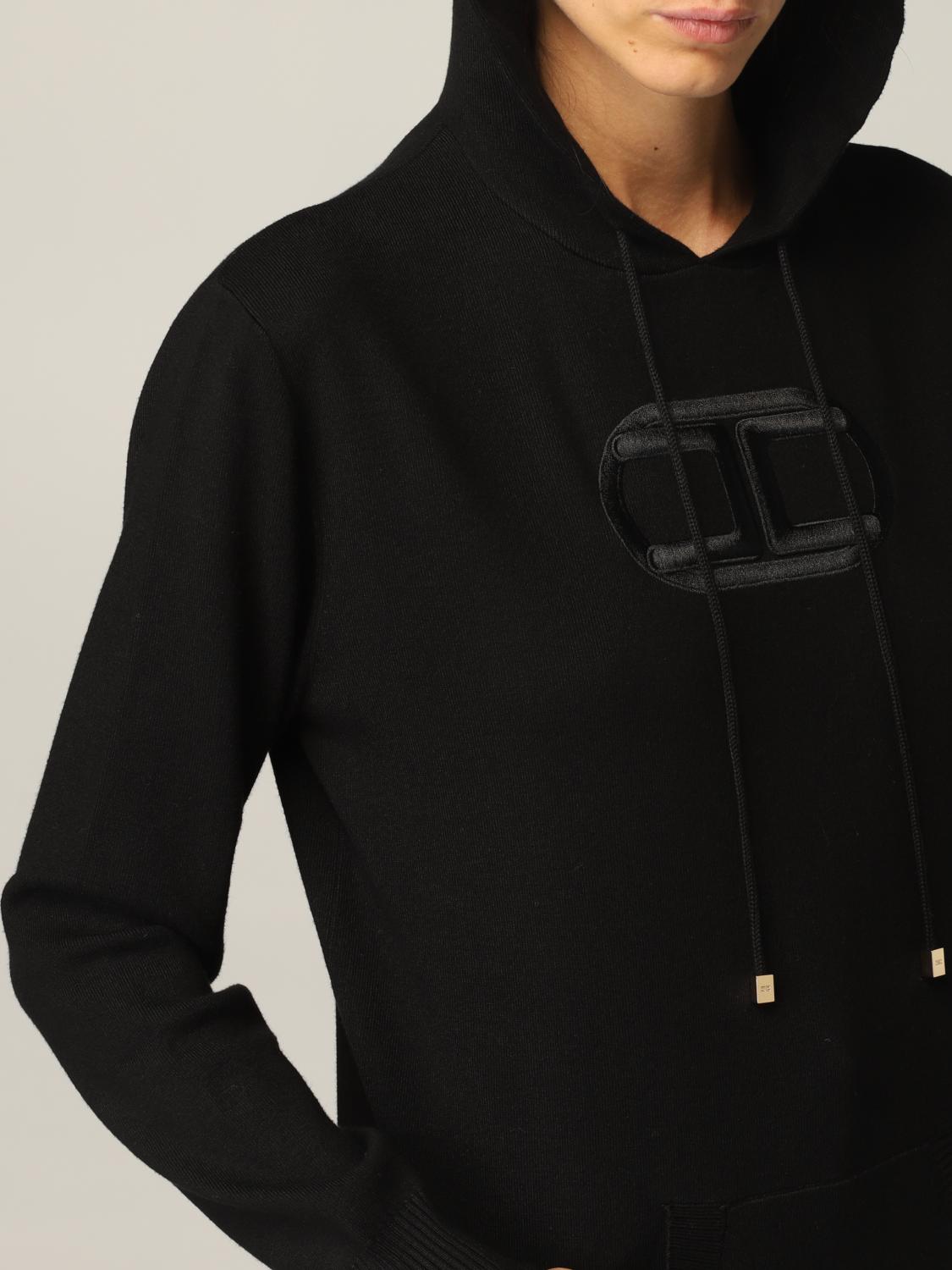 felpa nera elisabetta franchi