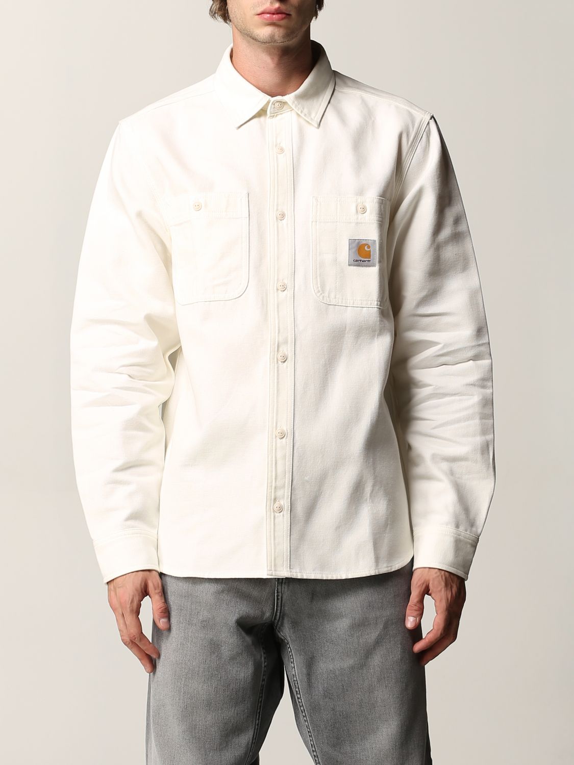 Рубашка Carhartt: Рубашка Мужское Carhartt белый 1