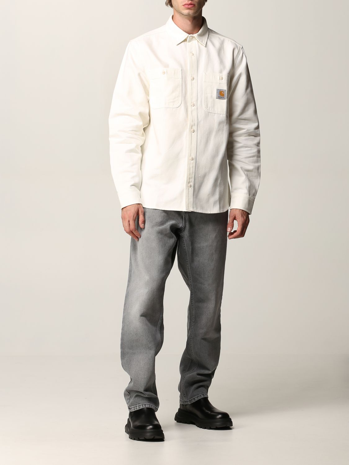 Рубашка Carhartt: Рубашка Мужское Carhartt белый 2
