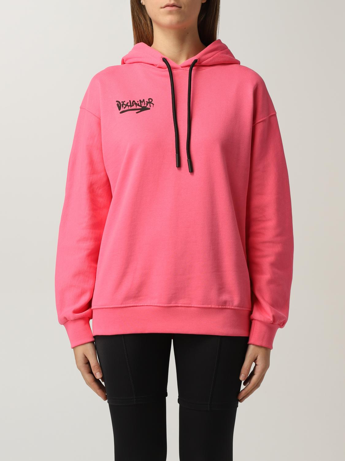 Disclaimer Outlet: Felpa donna - Fuxia | Felpa Disclaimer 50888 GIGLIO.COM