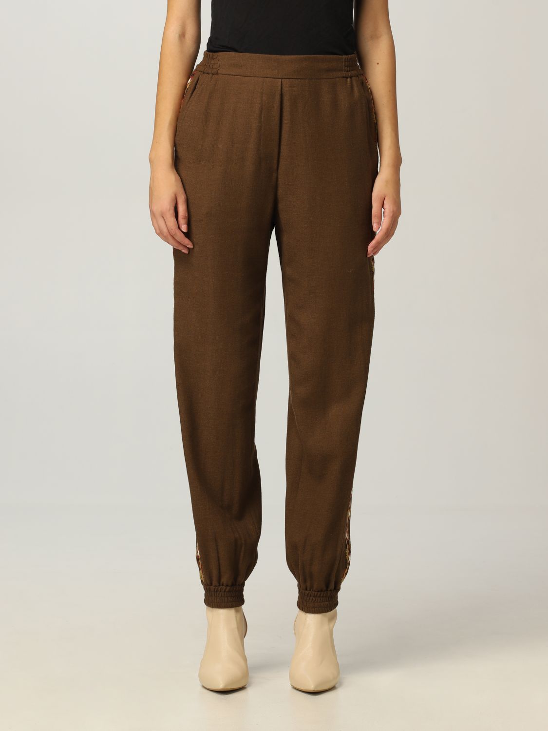 Giglio.com Donna Abbigliamento Pantaloni e jeans Pantaloni Pantaloni stretch Pantalone in misto cotone stretch 