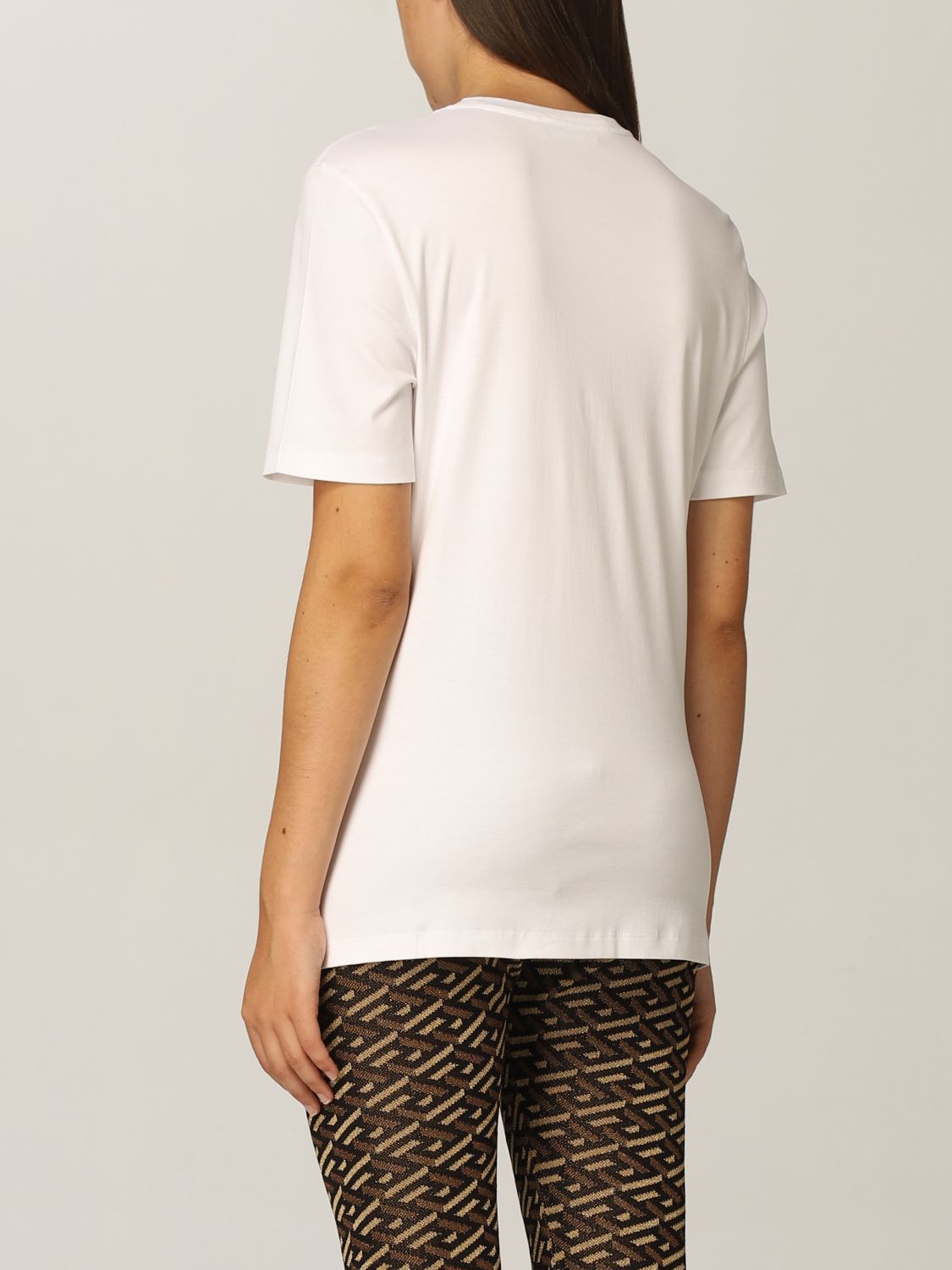T-shirt Versace: T-shirt femme Versace blanc 3