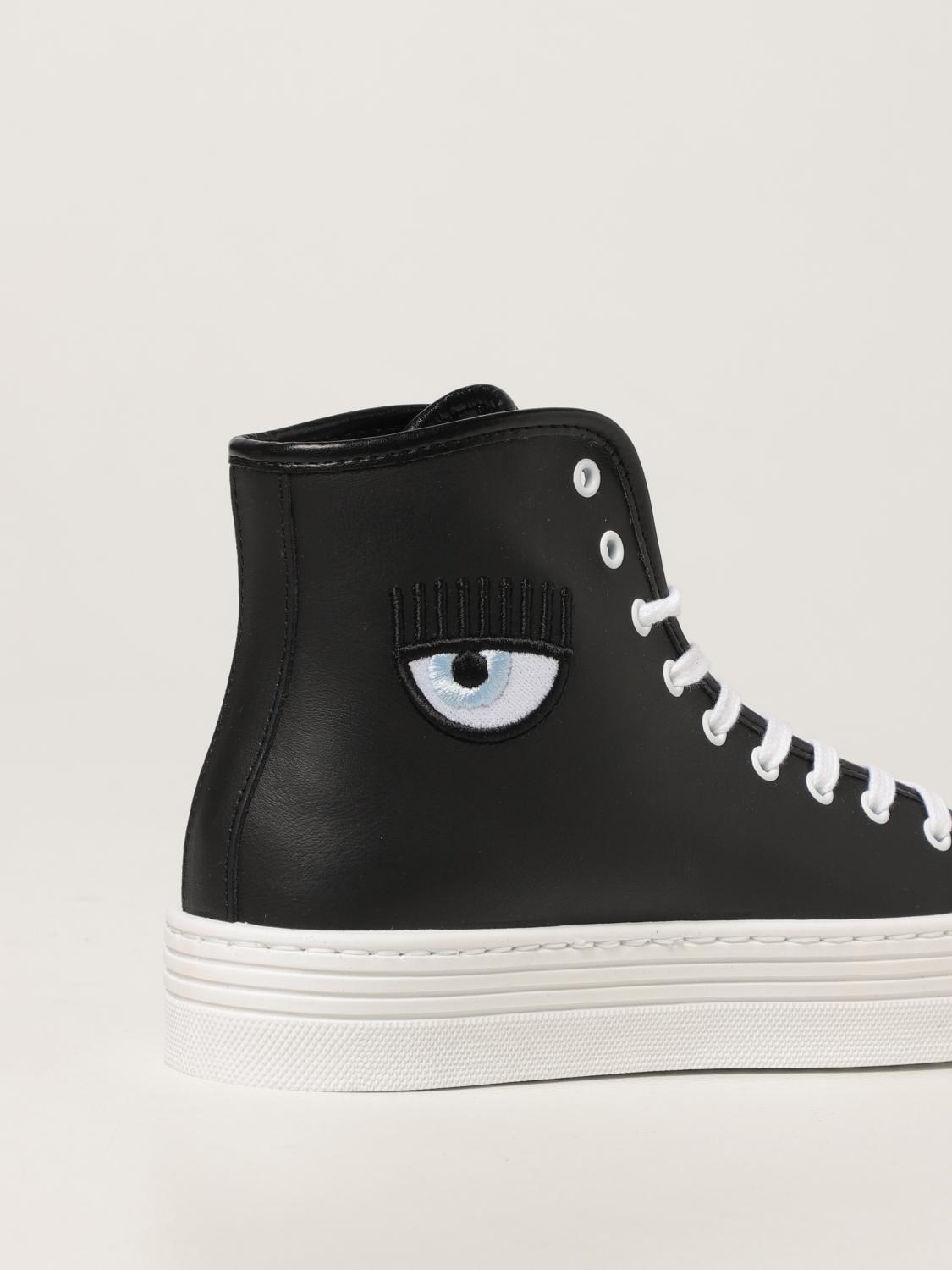CHIARA FERRAGNI: Sneakers Eyes Flirting in pelle - Nero | Sneakers Chiara  Ferragni CF2847 GIGLIO.COM