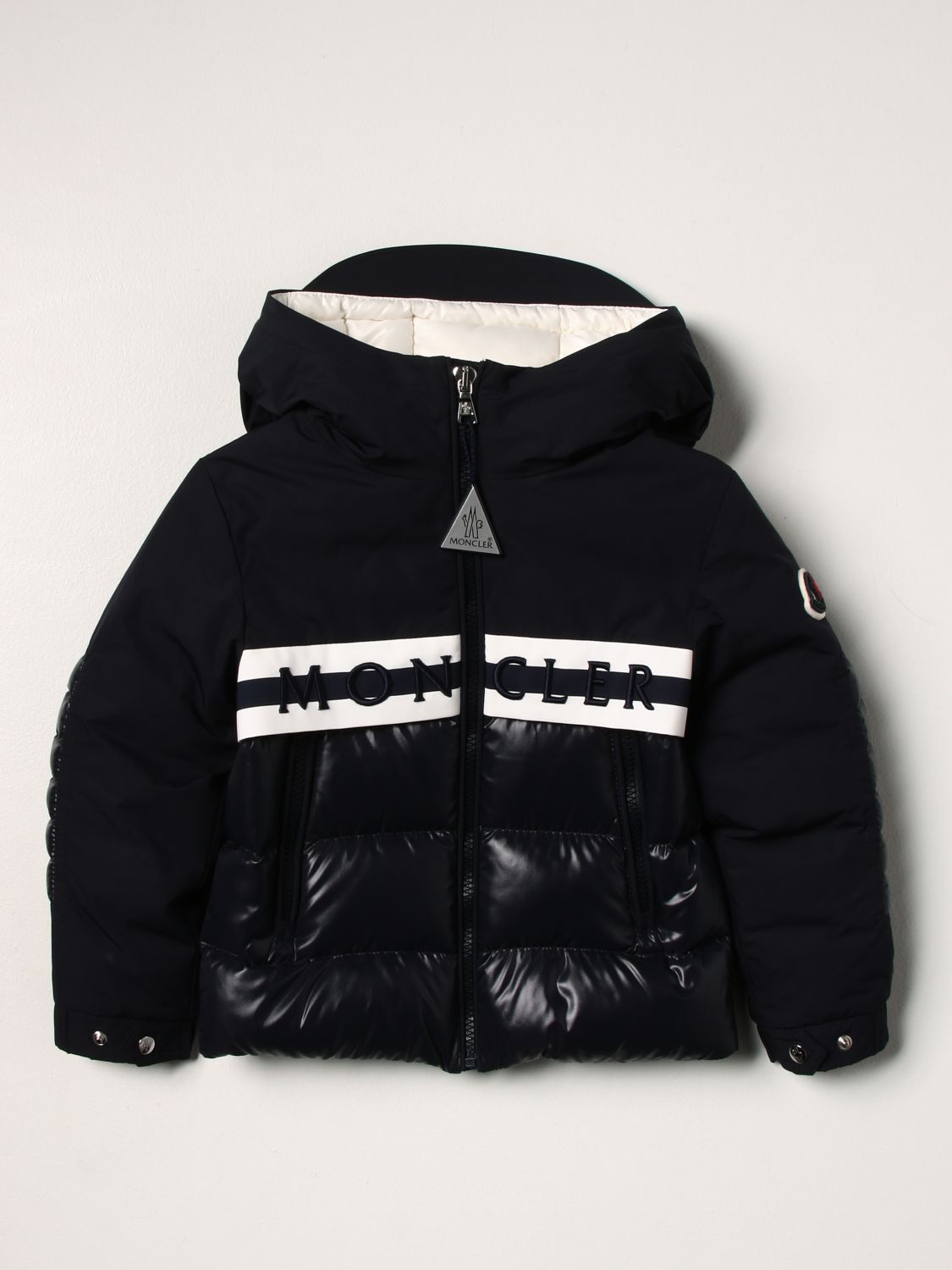 Куртка Moncler: Пальто Детское Moncler синий 1 1