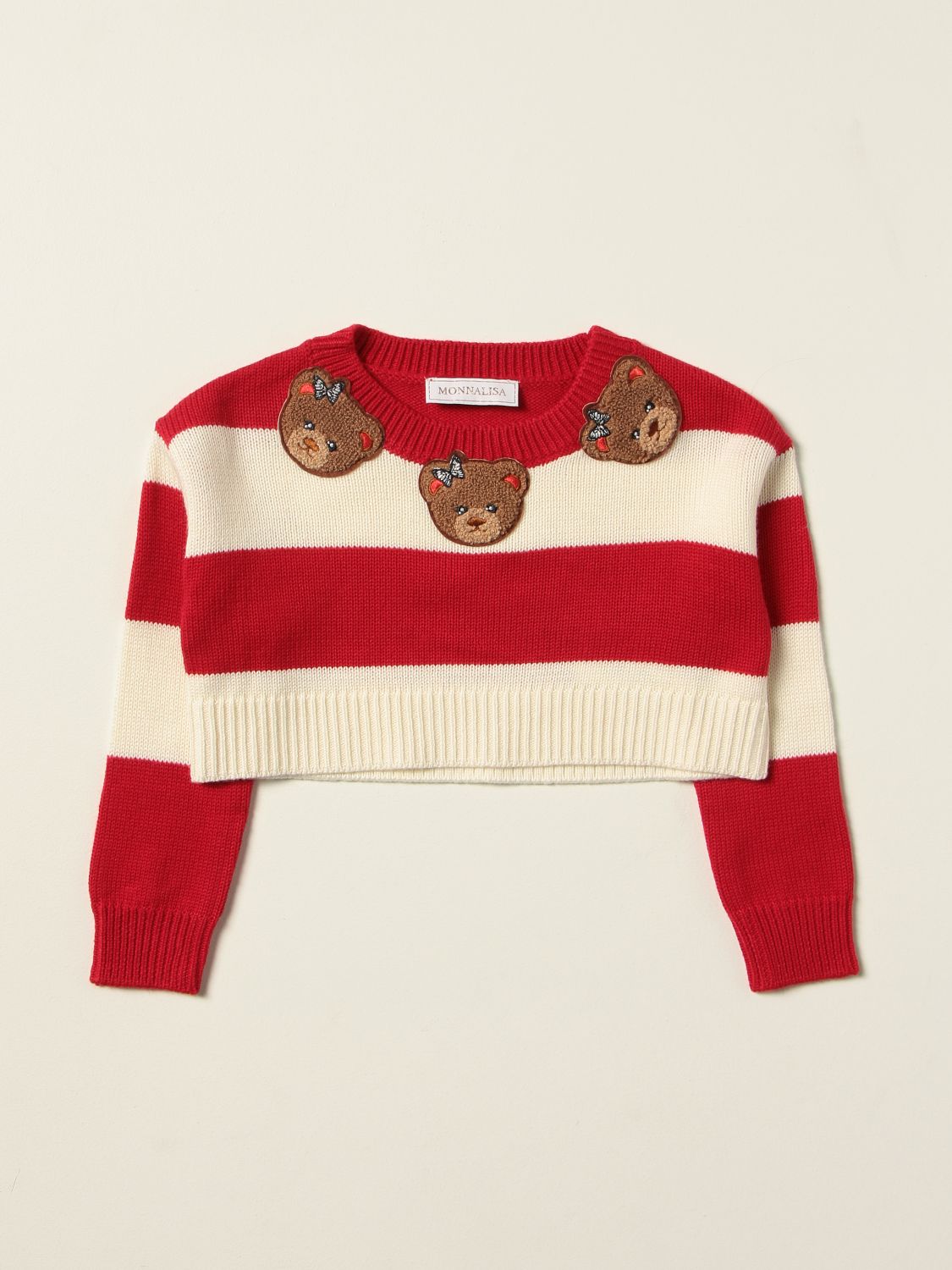 Sweater Monnalisa: Sweater kids Monnalisa milk 1