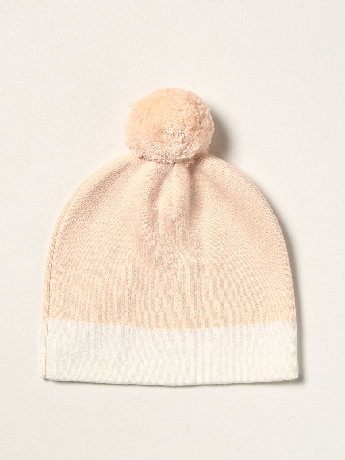 Cappello neonato Chloé: Cappello a berretto Chloé con pompon rosa 2