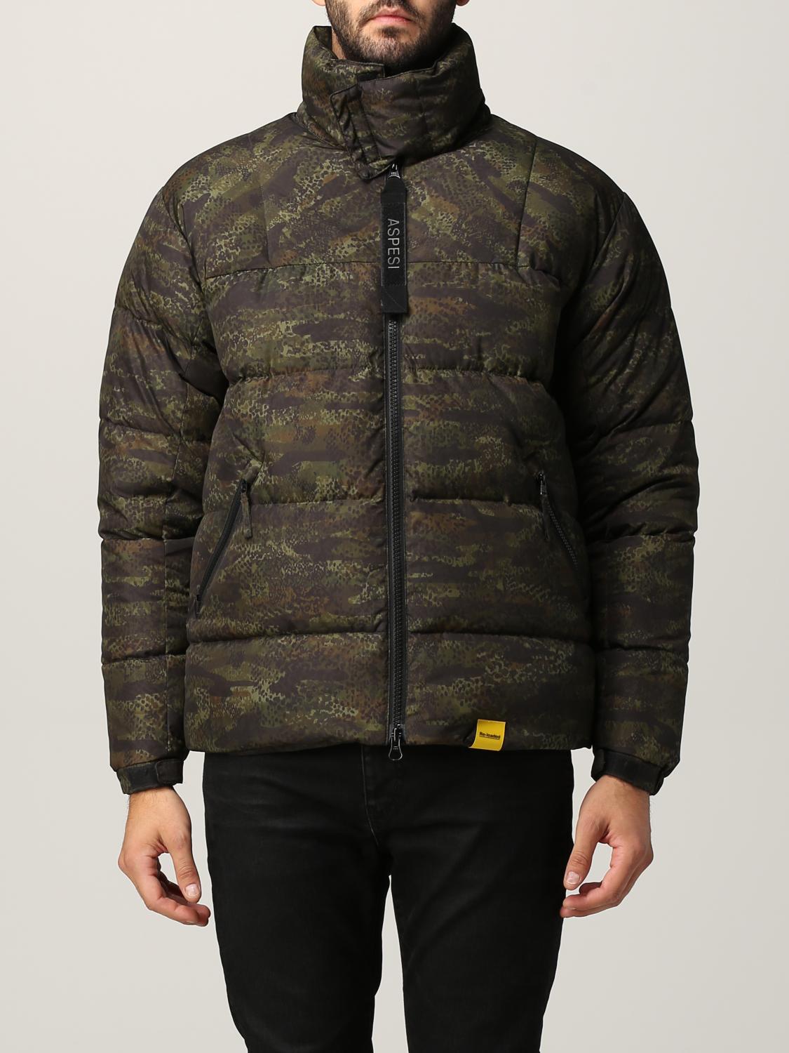 aspesi giubbotto uomo militare