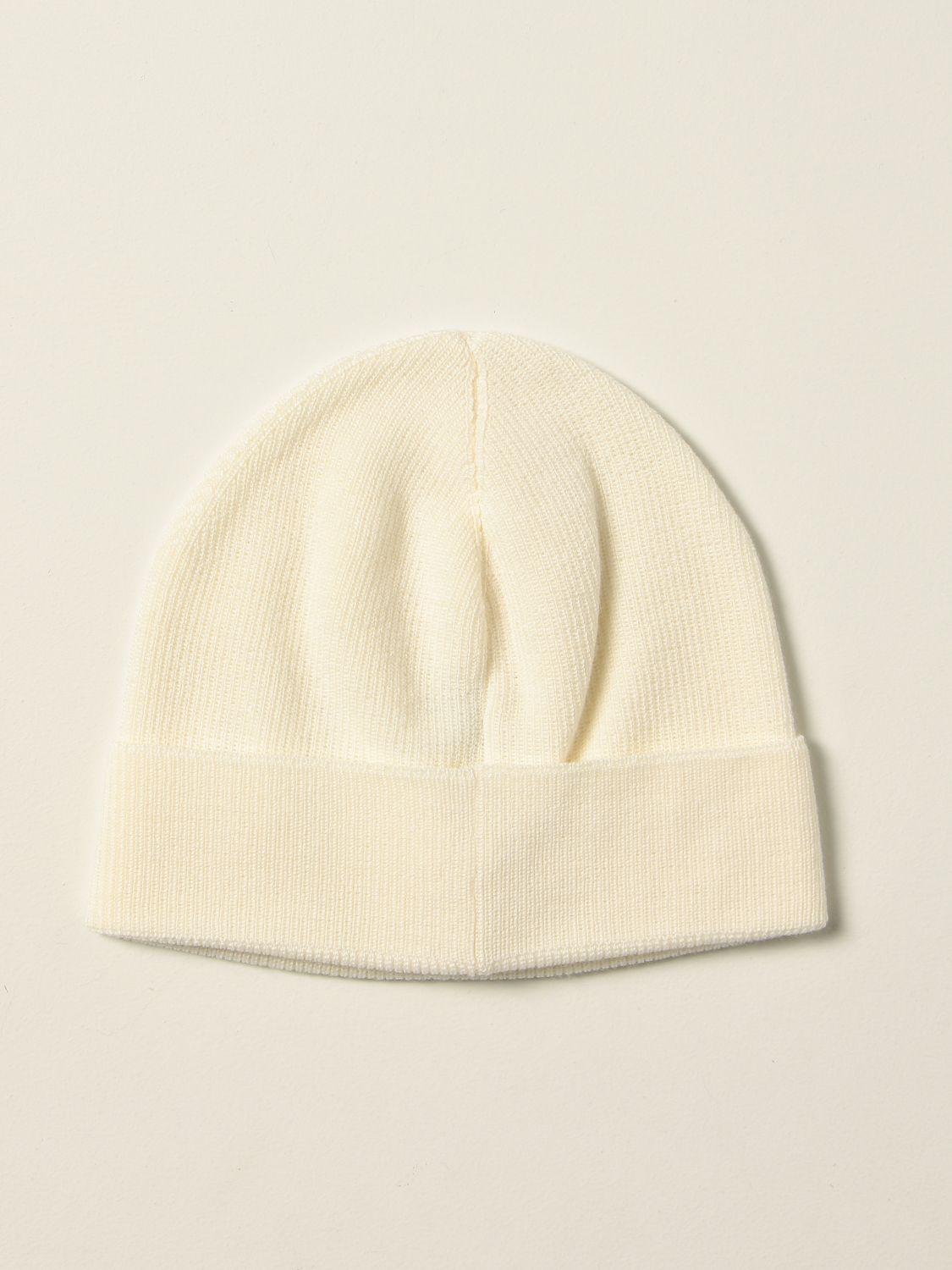 Hat Moncler: Moncler Bobble hat in wool blend yellow cream 2