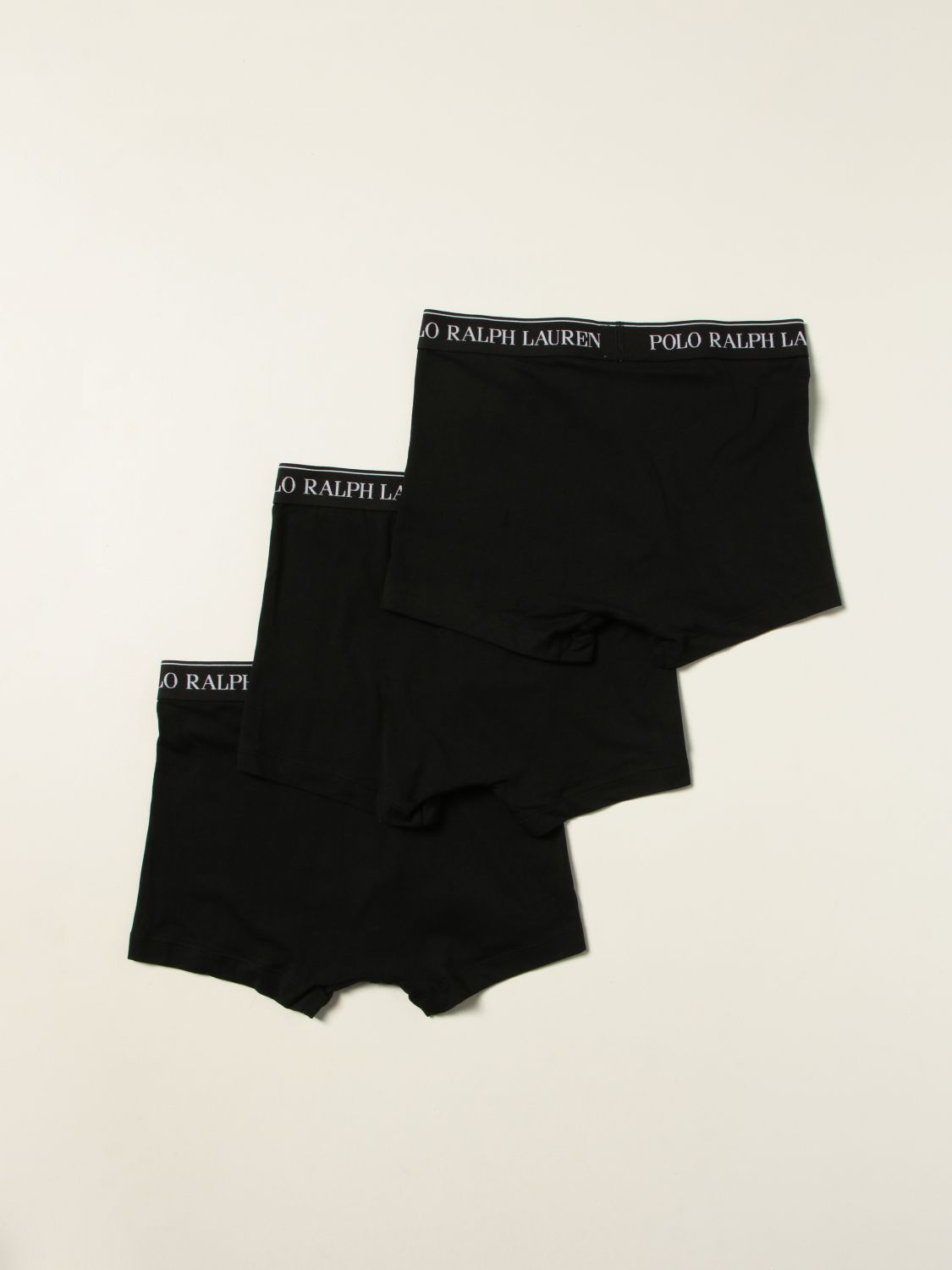 内衣 Polo Ralph Lauren: Polo Ralph Lauren Logo 四角内裤3件装 黑色 2