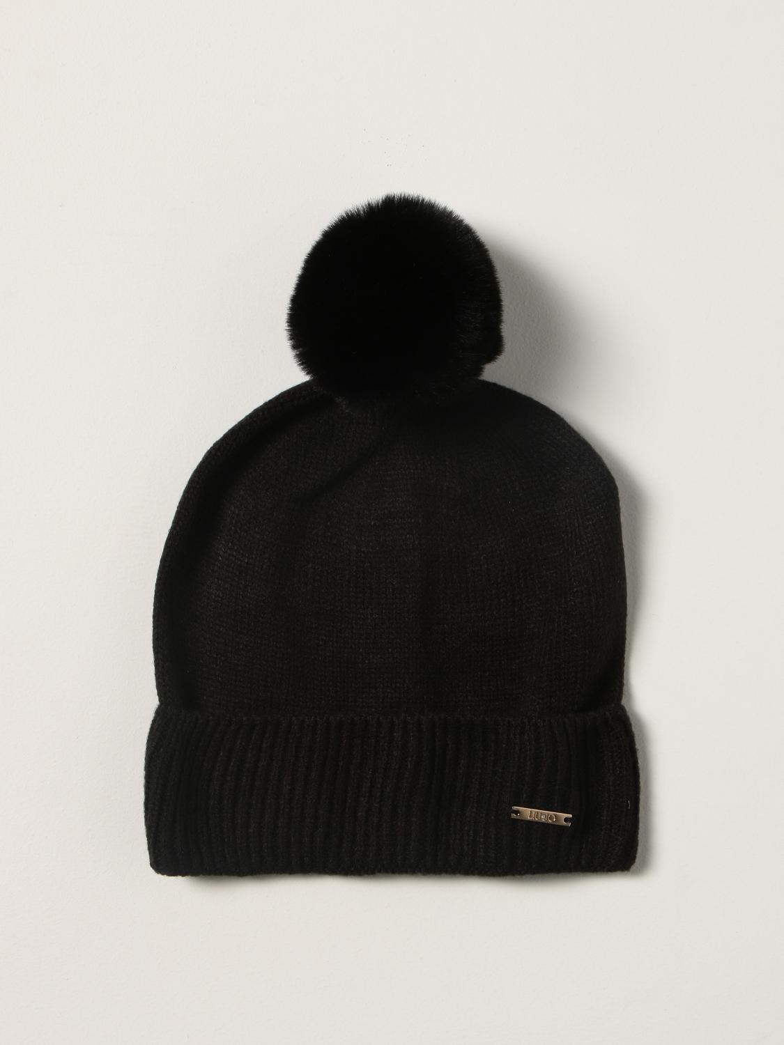 LIU JO: beanie hat with maxi pompom 
