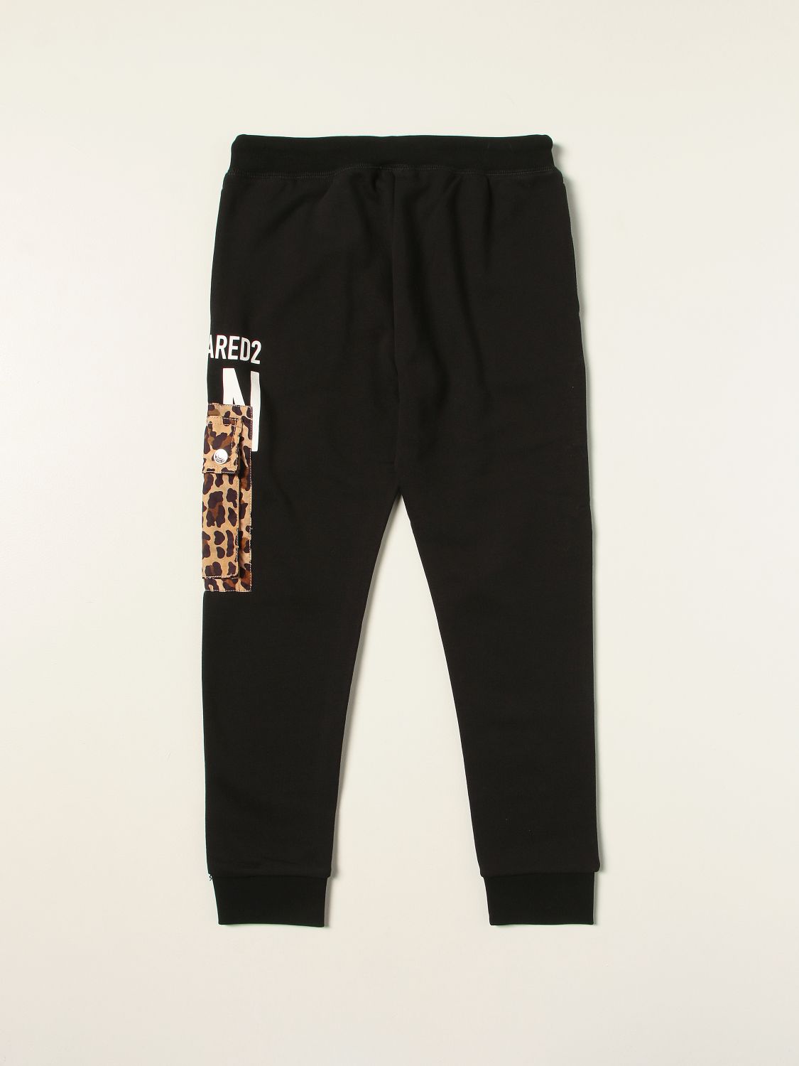Trousers Dsquared2 Junior: Dsquared2 Junior jogging trousers with logo black 2