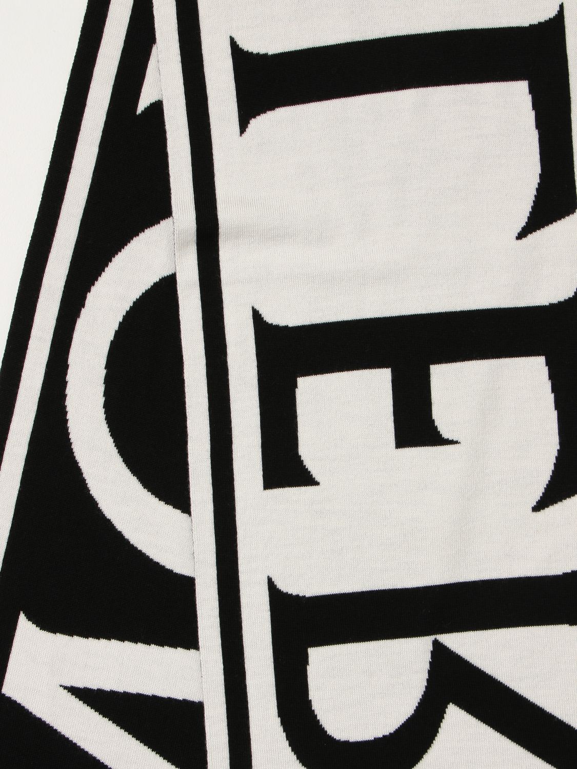 Boy's scarf Moncler: Moncler scarf with Big double logo black 3