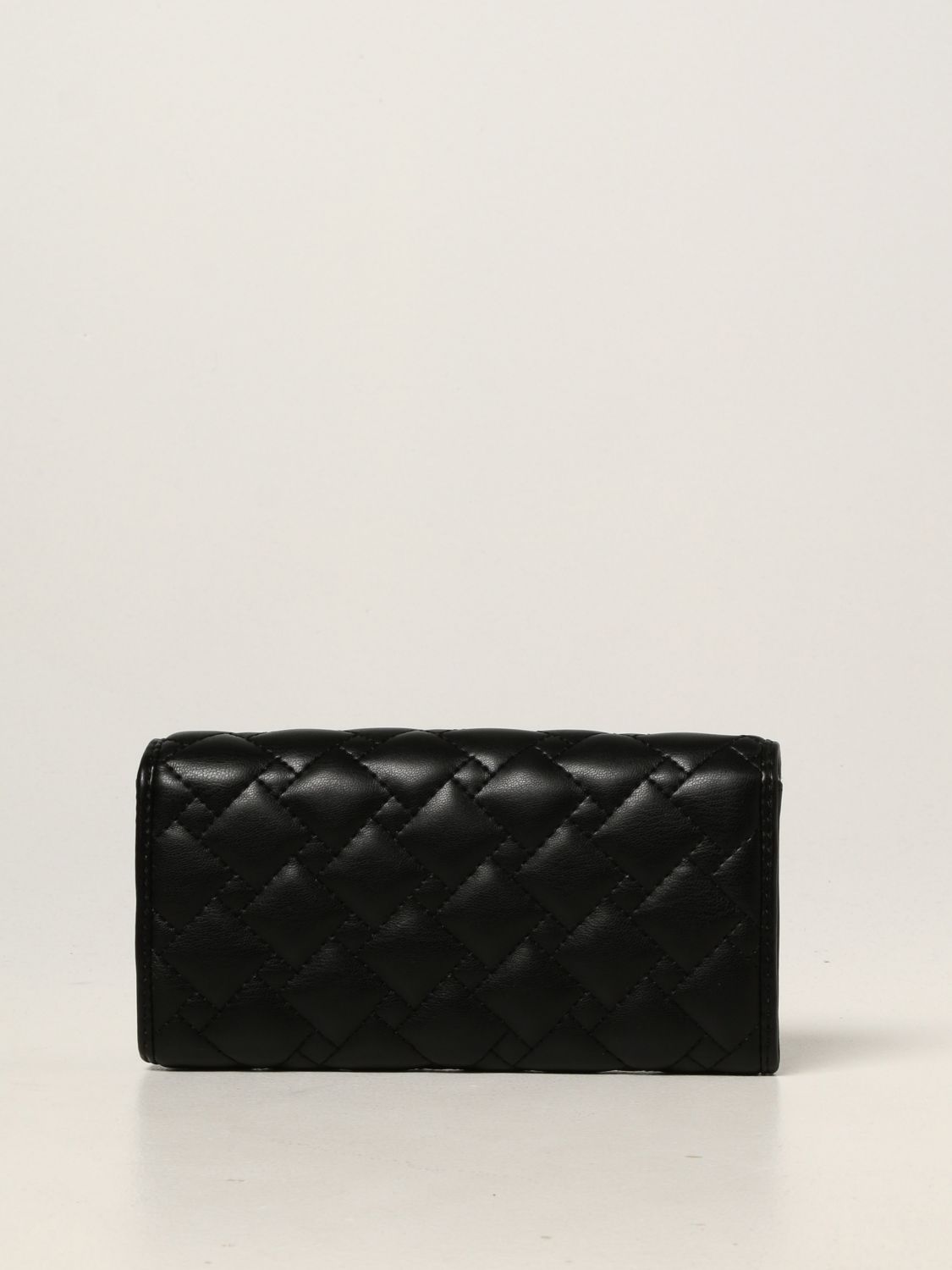 Wallet Liu Jo: Liu Jo wallet in eco-sustainable quilted synthetic leather black 3