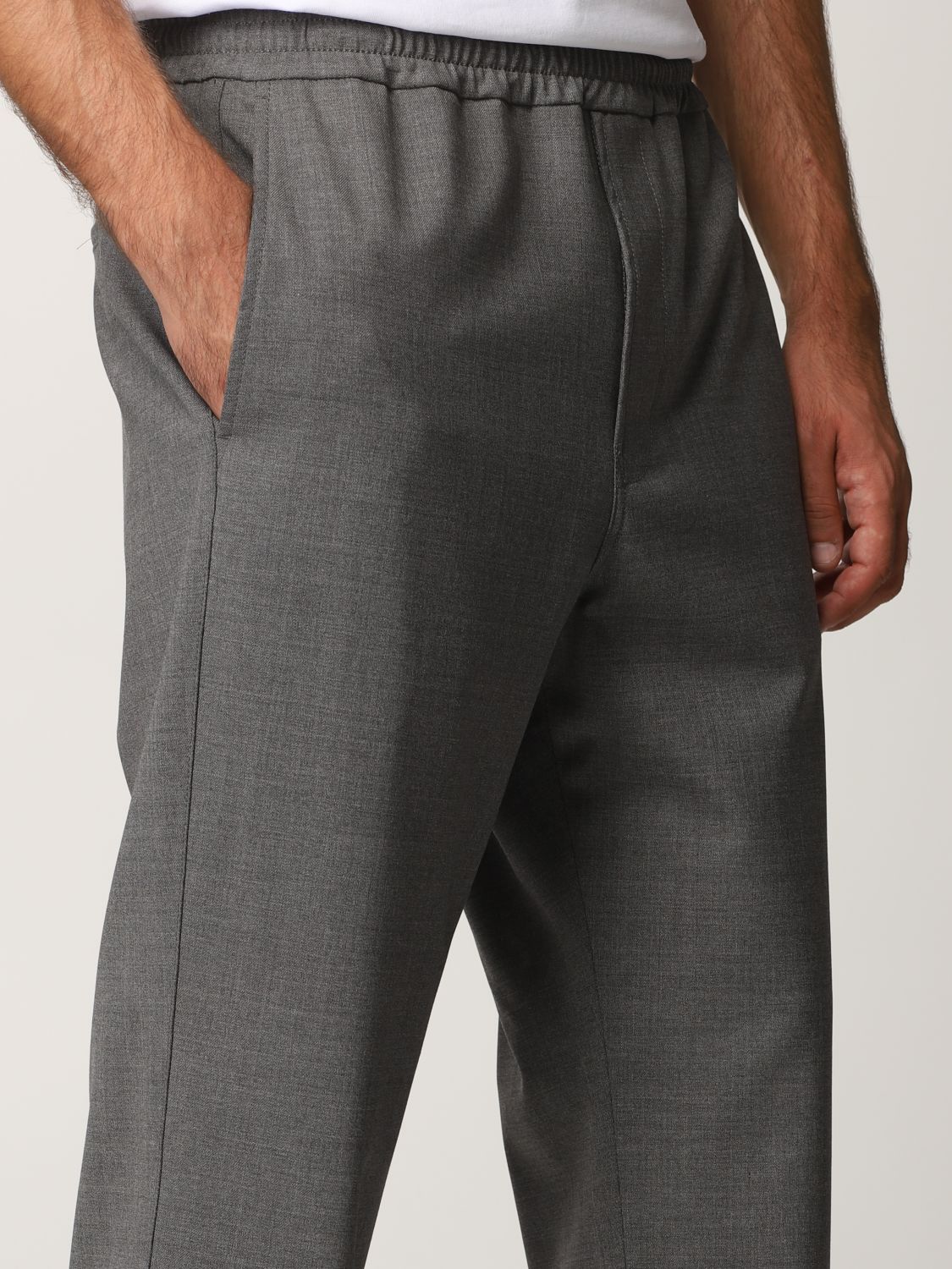 Trousers Msgm: Trousers men Msgm grey 4