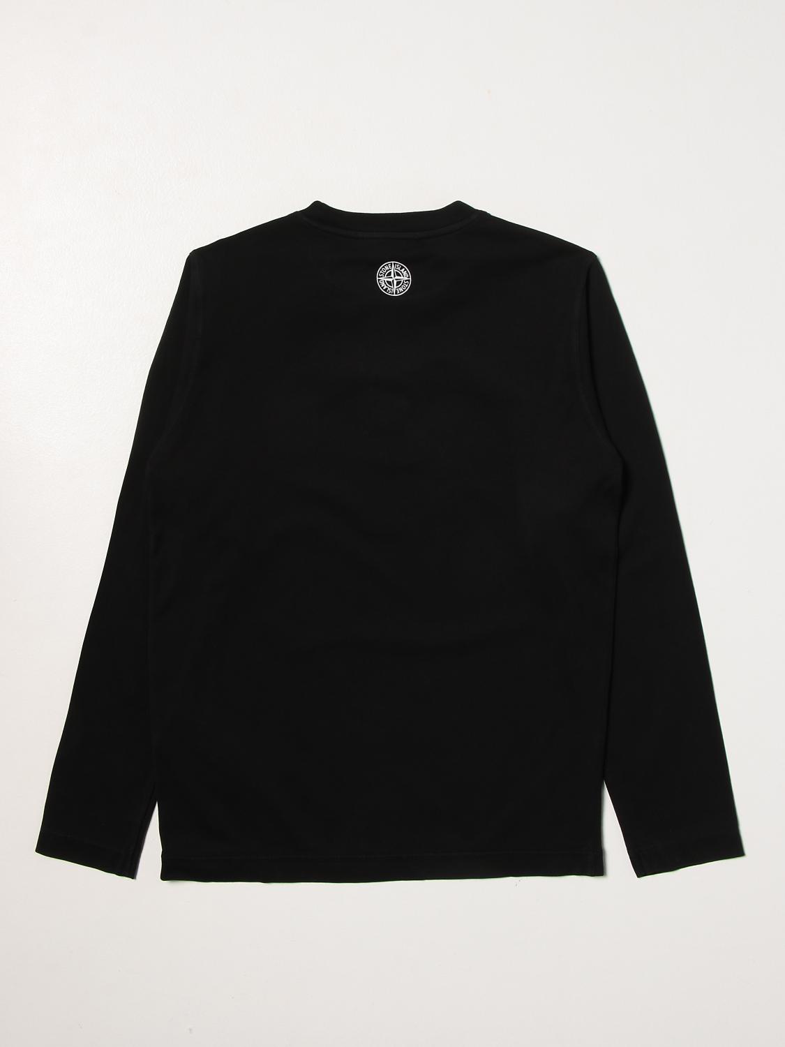 stone island junior long sleeve t shirt