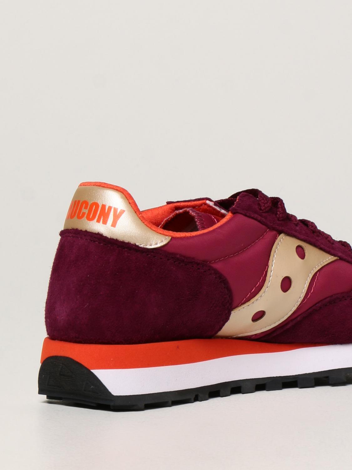 saucony jazz womens red