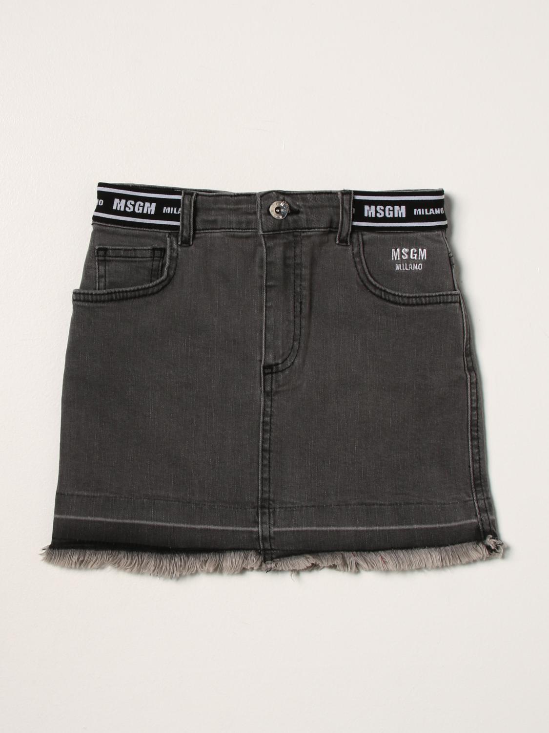 Giglio.com Bambina Abbigliamento Gonne Gonne denim Gonna di jeans con fascia logata 