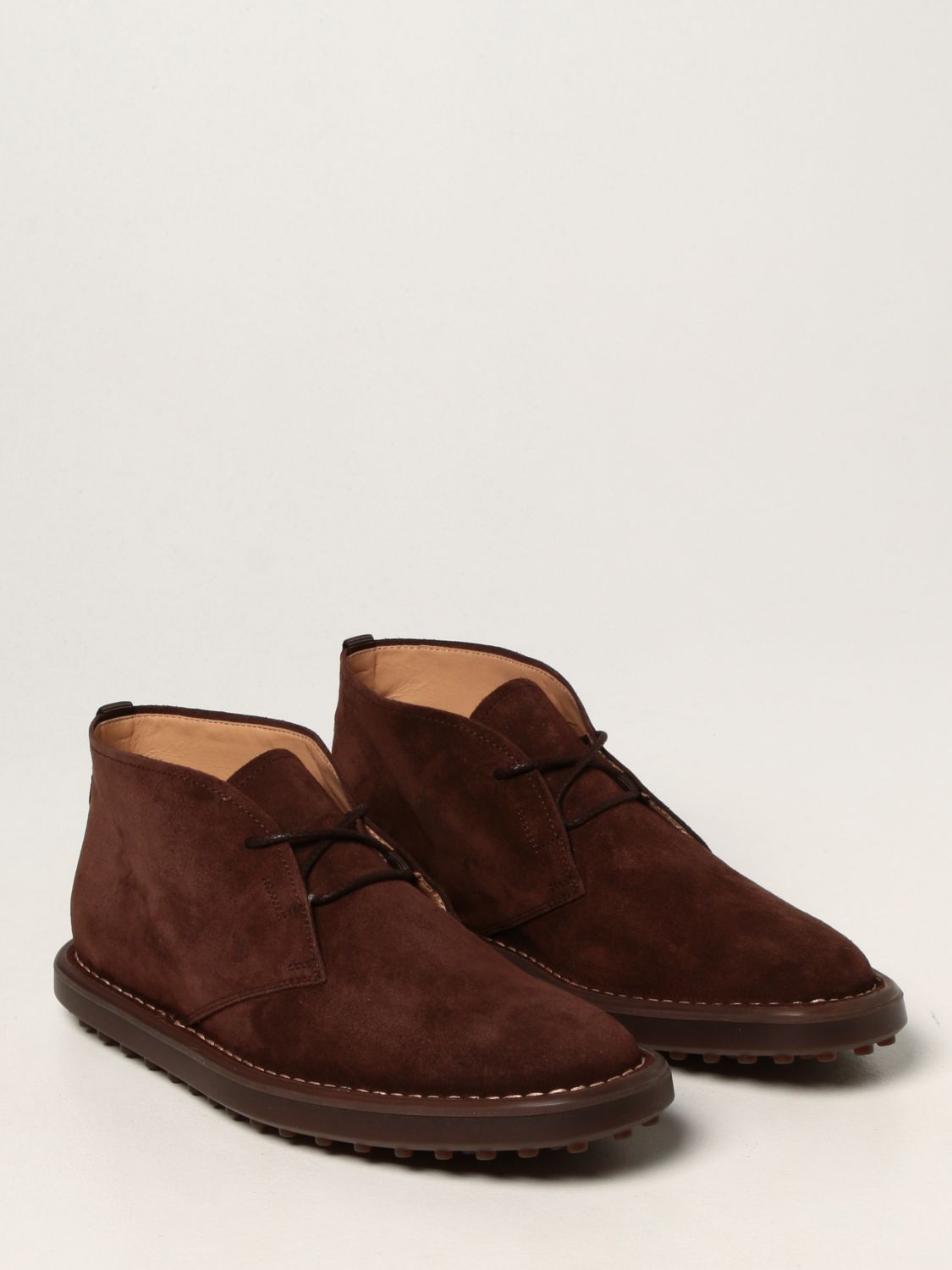 Zapatos abotinados Tod's: Zapatos abotinados hombre Tod's marrón 2