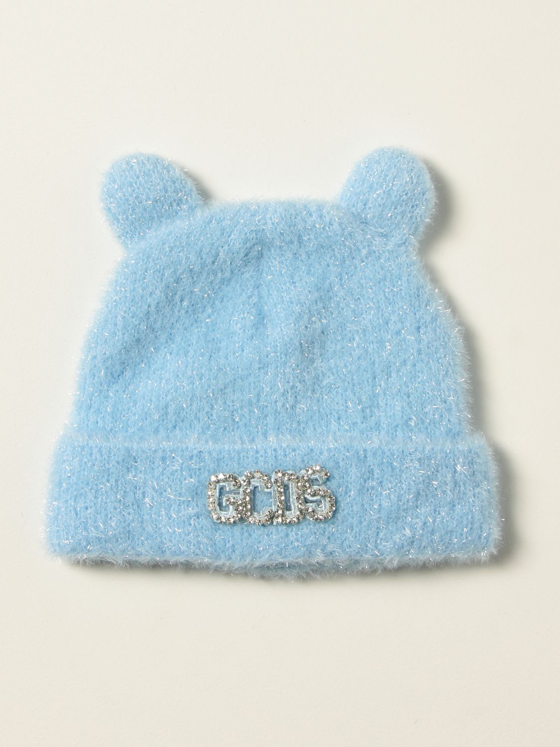 Hat Gcds: Gcds beanie hat with ears gnawed blue 1