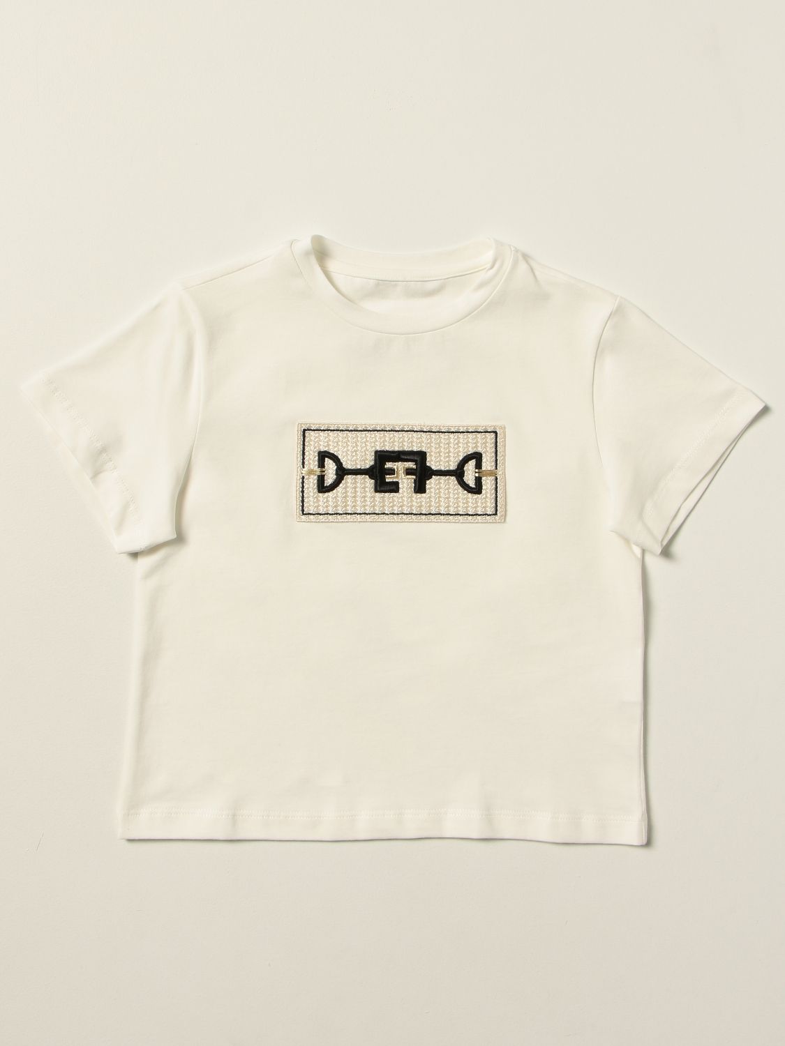 Camisetas Elisabetta Franchi: Camisetas niños Elisabetta Franchi marfil 1
