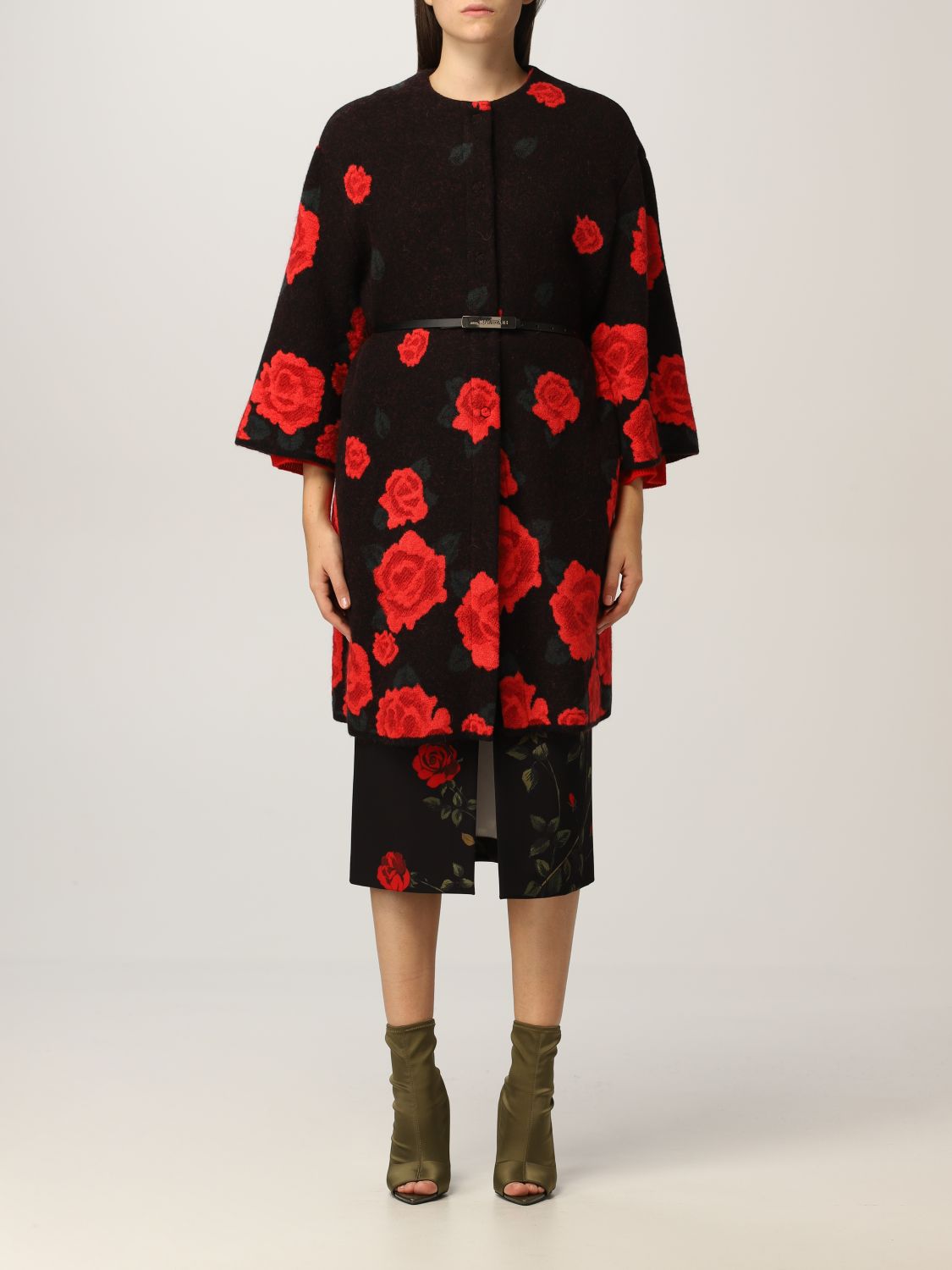 ANNA MOLINARI: coat for woman - Black
