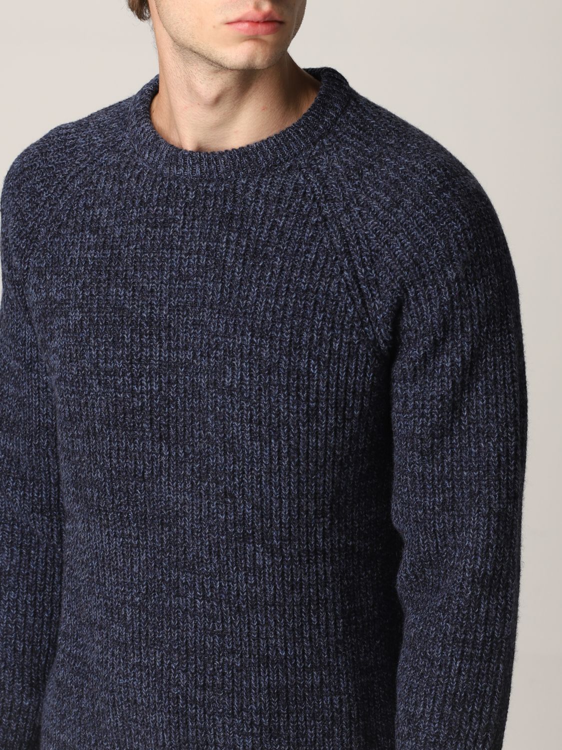 BARBOUR: sweater for man - Navy | Barbour sweater MKN1113 MKN online on ...