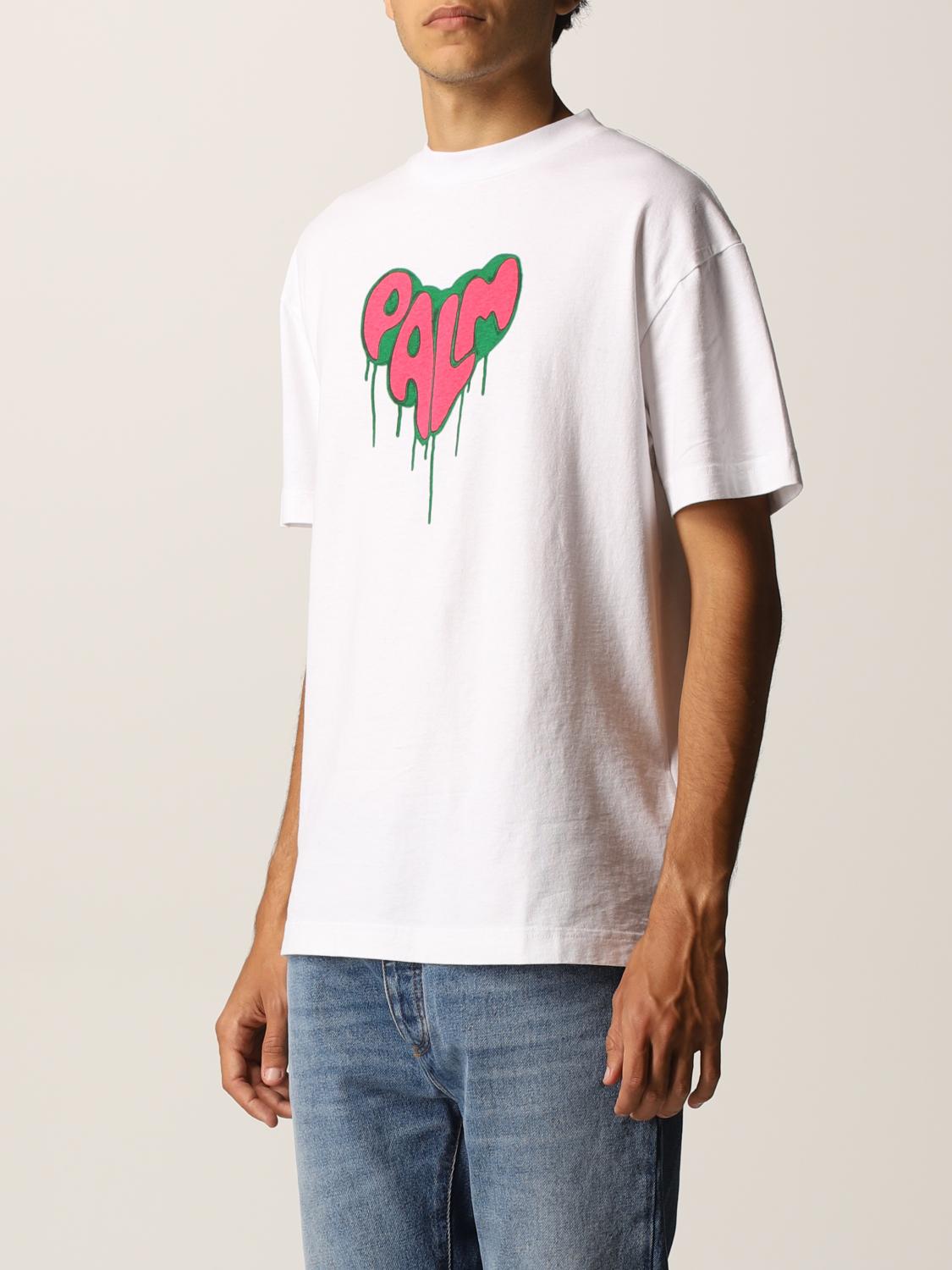PALM ANGELS: T-shirt men - Fuchsia | T 