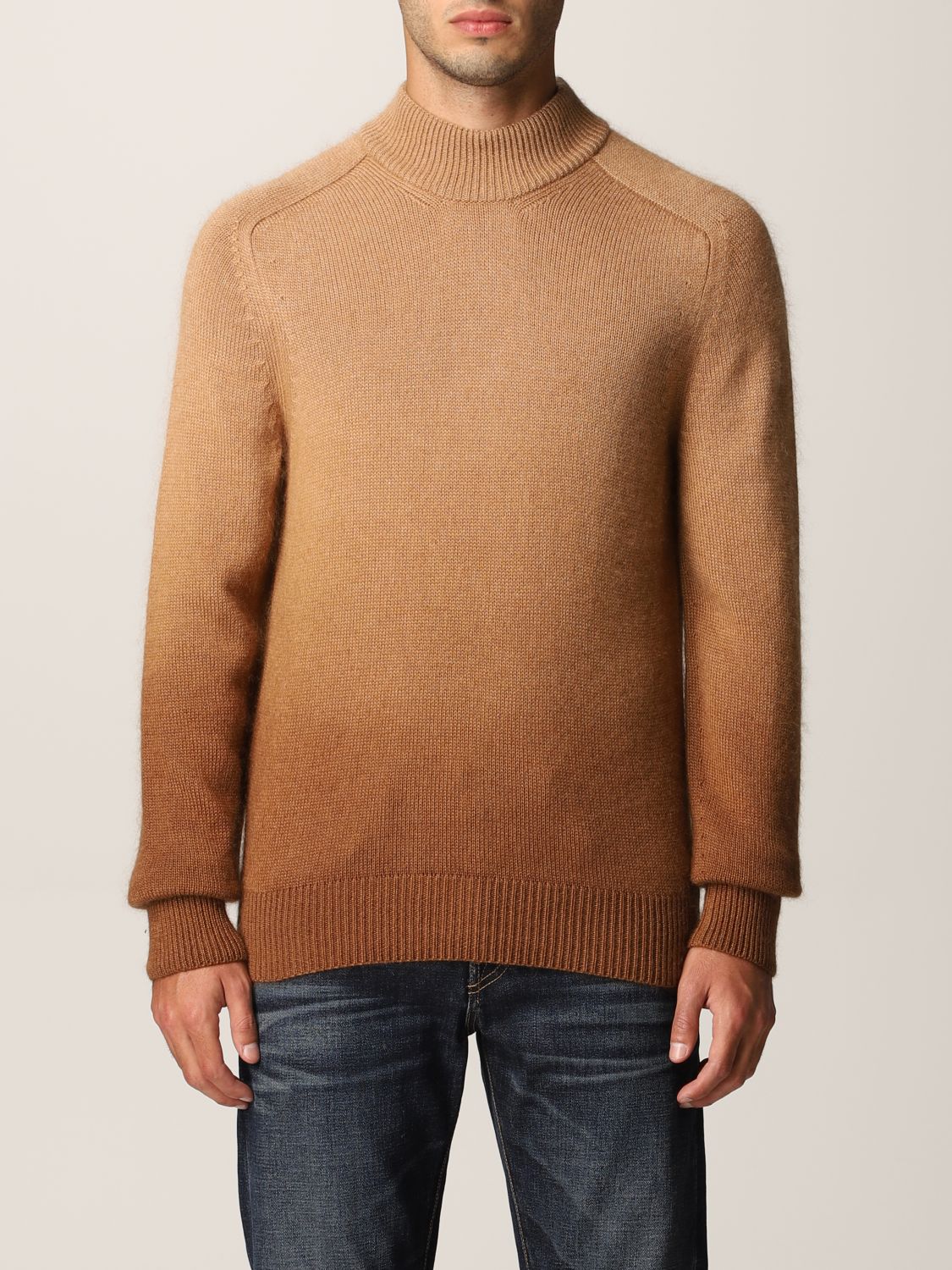 TOM FORD: sweater for man - Camel | Tom Ford sweater TFK422BYE71 online on  