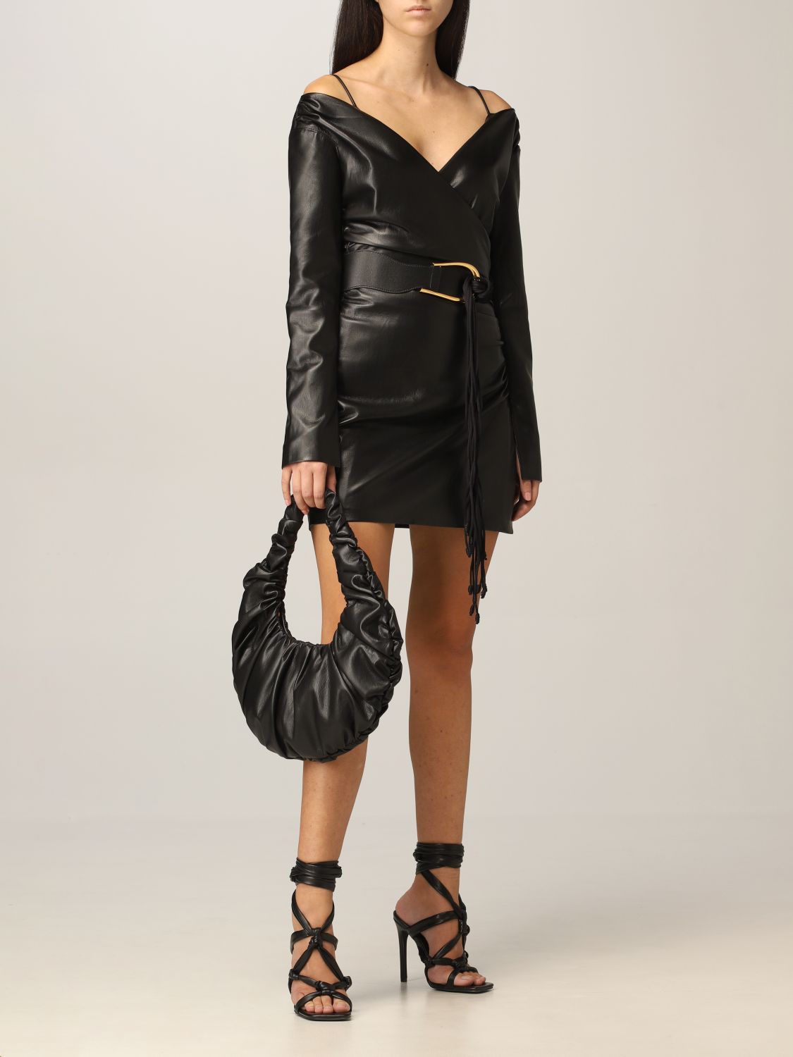 Shoulder bag Nanushka: Anja Baguette Nanushka bag in vegan leather black 2
