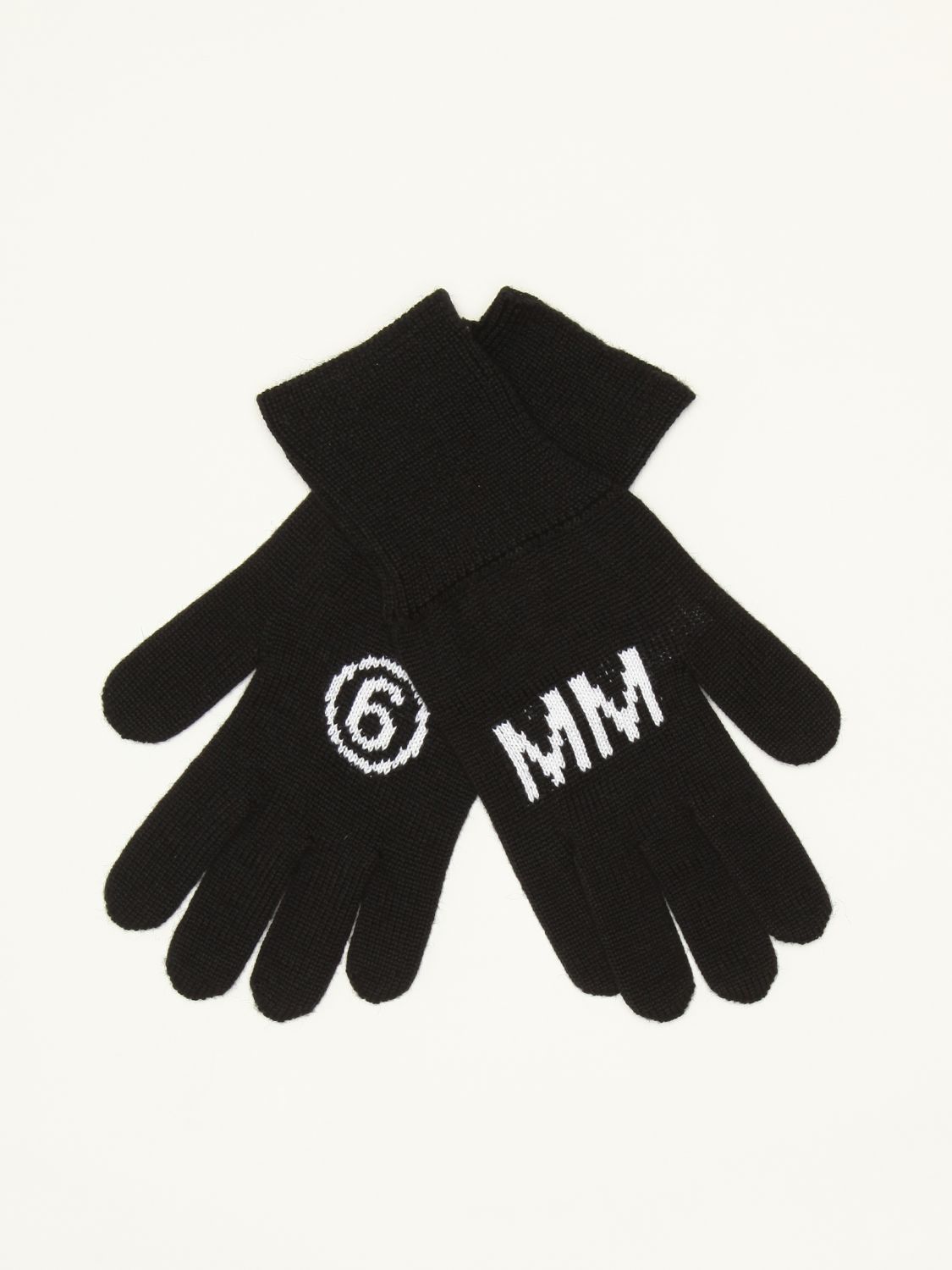 Gloves Mm6 Maison Margiela: Mm6 Maison Margiela gloves with logo black 1
