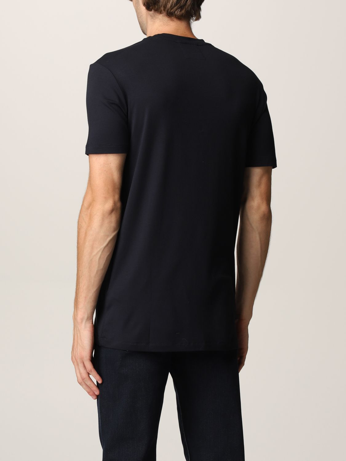 T-shirt Emporio Armani: Emporio Armani T-shirt in cotton jersey blue 2