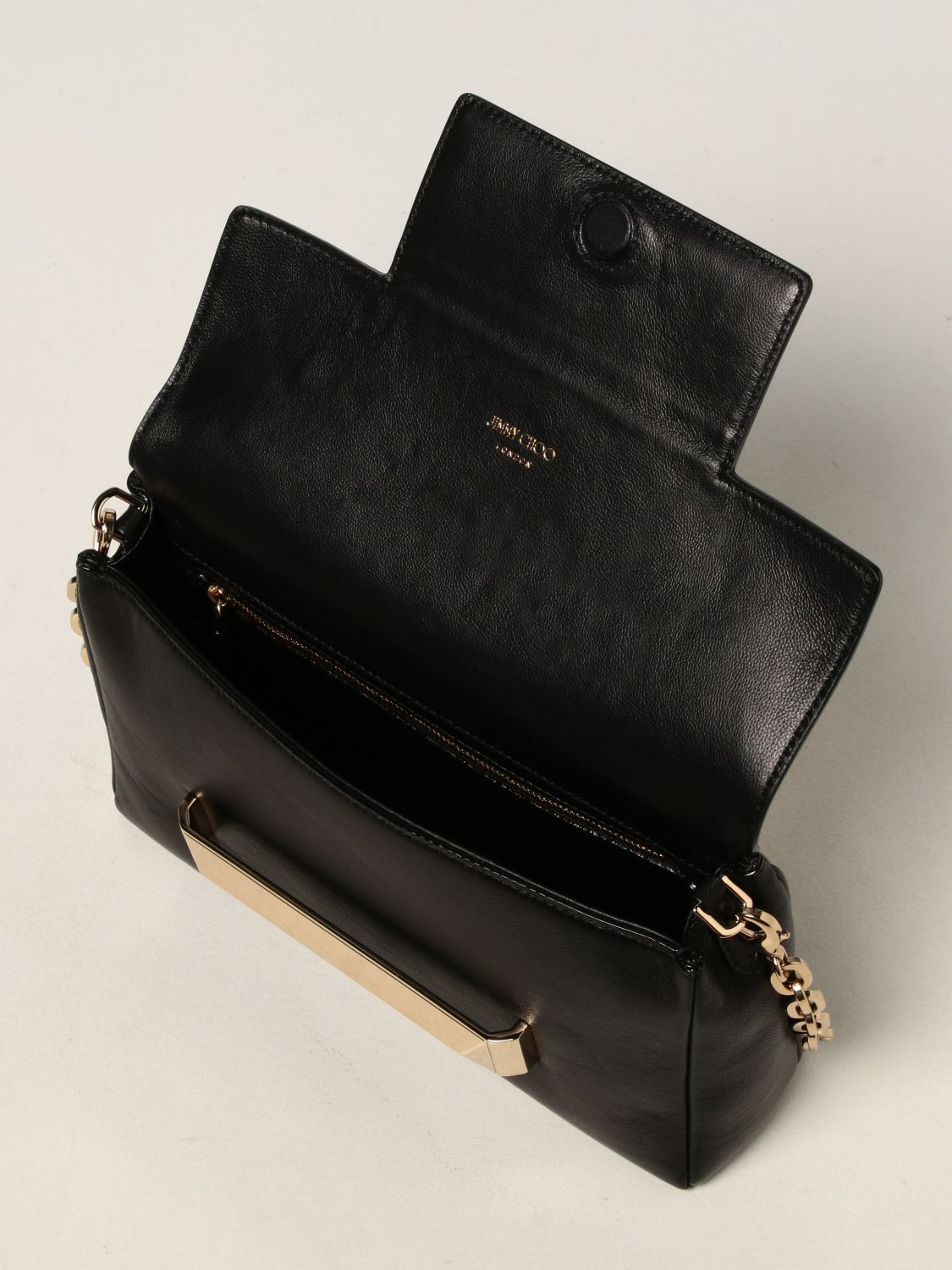 Crossbody bags Jimmy Choo: Carolina Jimmy Choo bag in nappa leather black 5