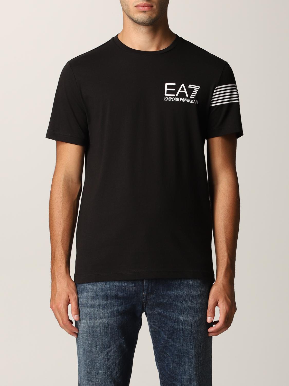 ea7 black and gold t shirt