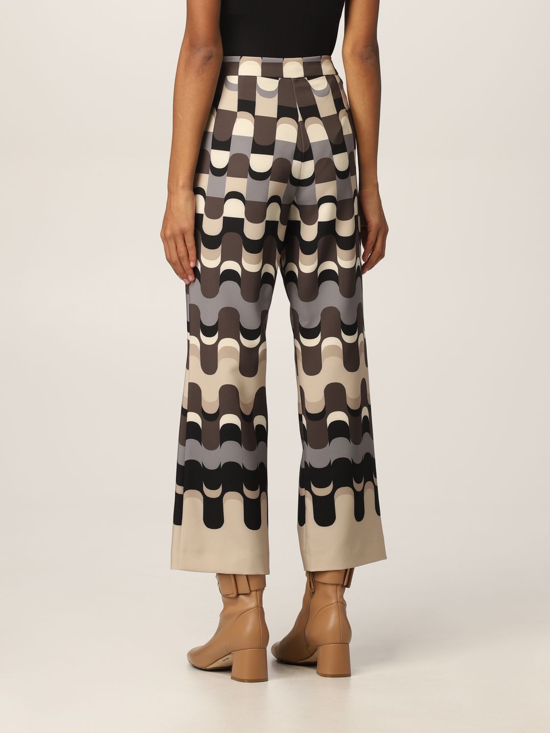 Pantalone Maliparmi: Pantalone Neo Modern Maliparmi in cady stampato naturale 2