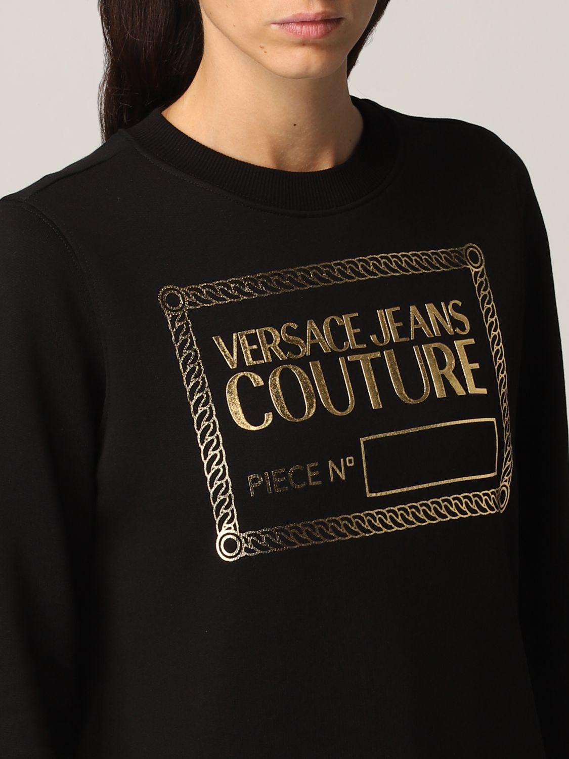 Sudadera Versace Jeans Couture: Sudadera mujer Versace Jeans Couture negro 3