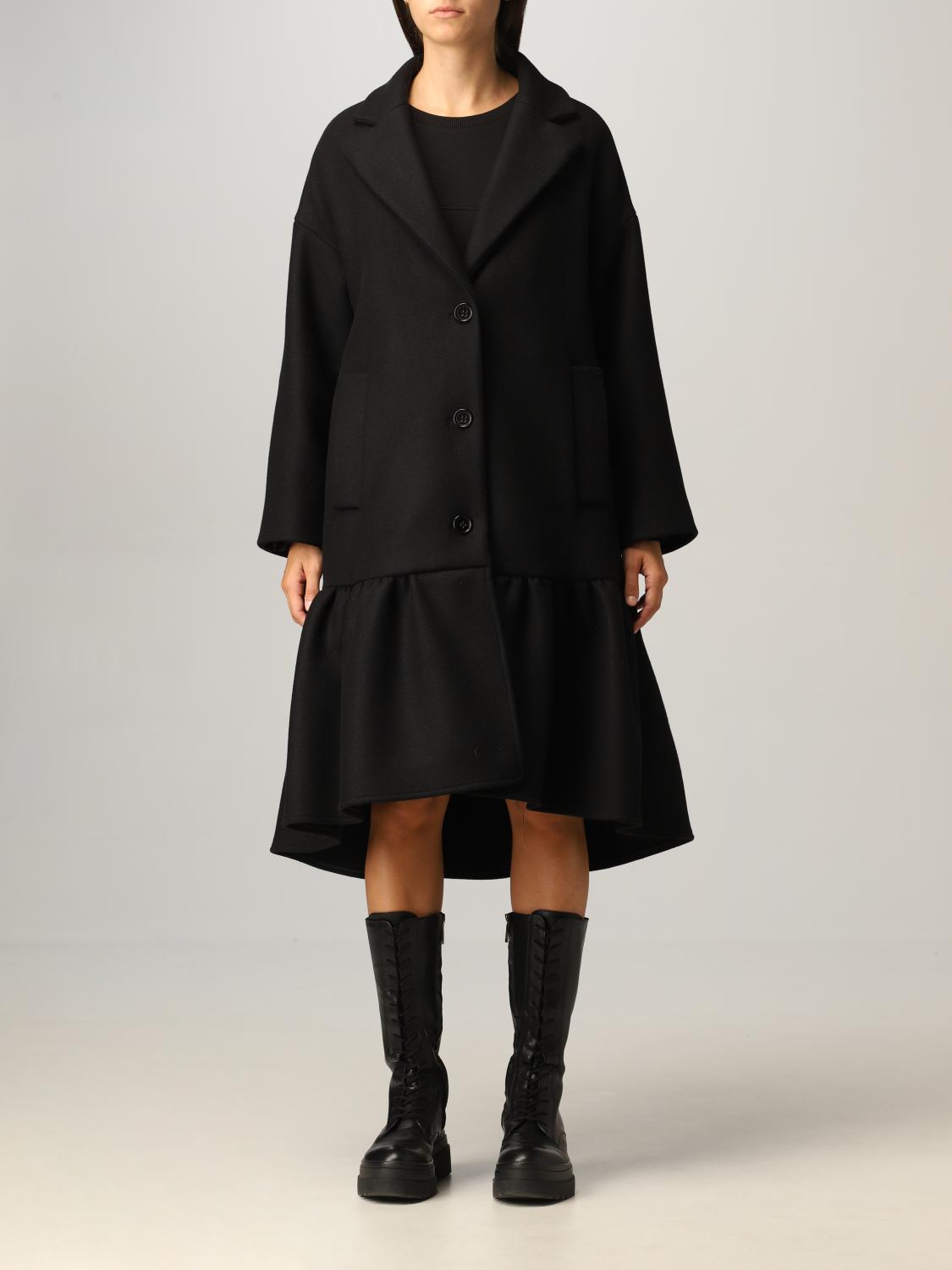 red valentino coat black