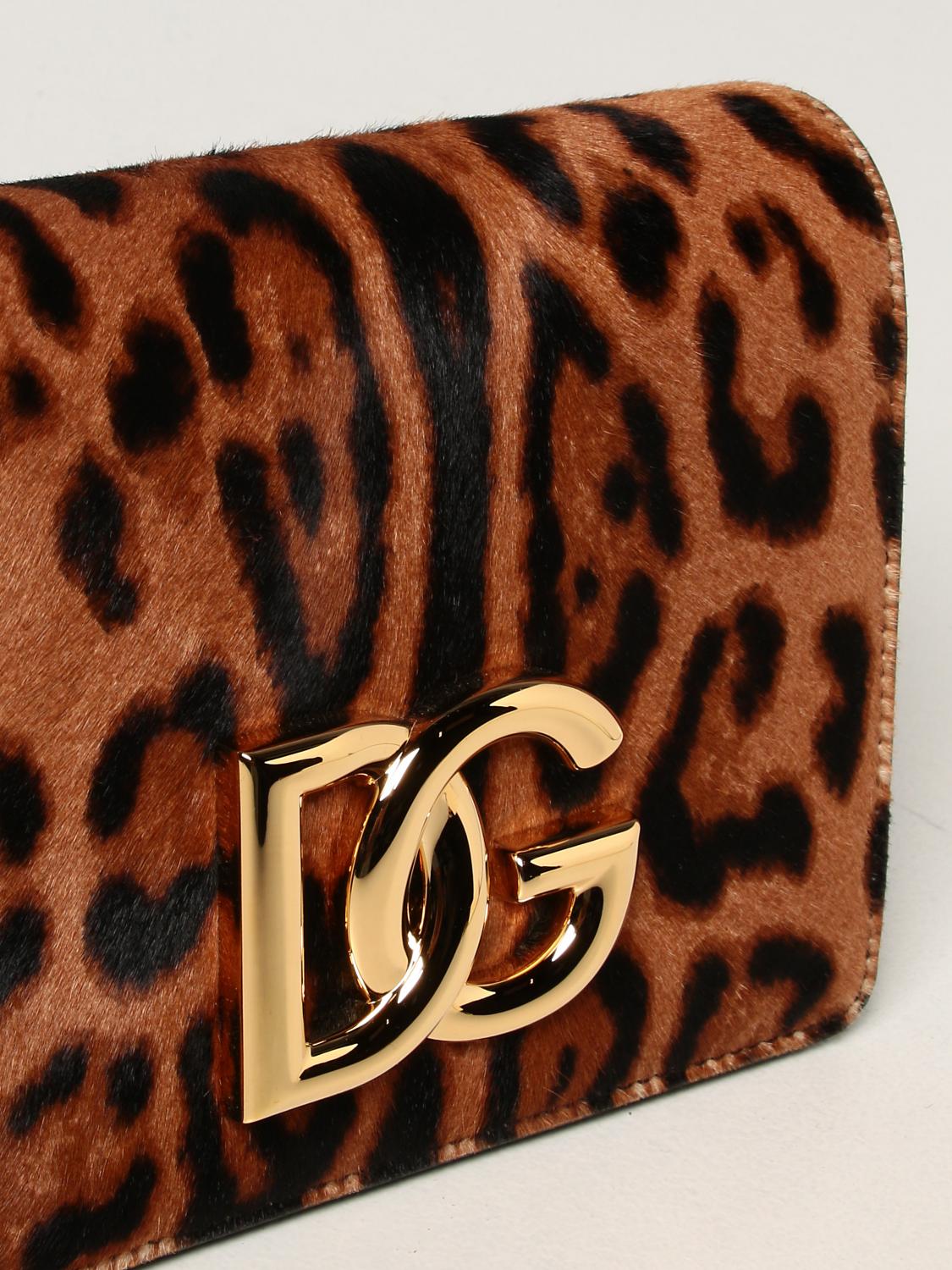 DOLCE \u0026 GABBANA: Borsa a tracolla in cavallino animalier - Naturale | Borse  A Tracolla Dolce \u0026 Gabbana BB7037 AQ291 GIGLIO.COM