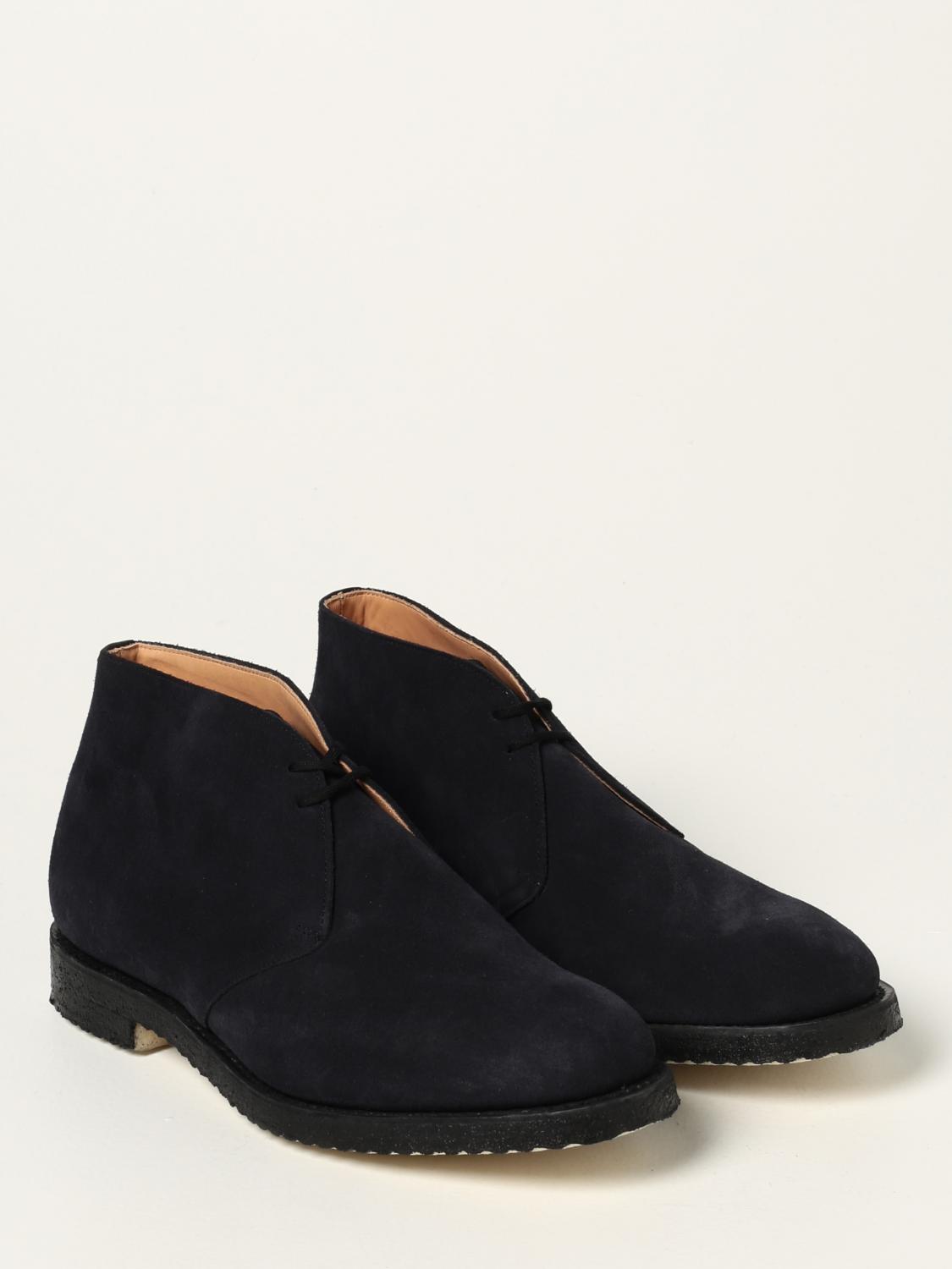 CHURCH'S: Polacco Ryder in camoscio - Blue Navy | Polacchine Church's  ETC002 9VE GIGLIO.COM