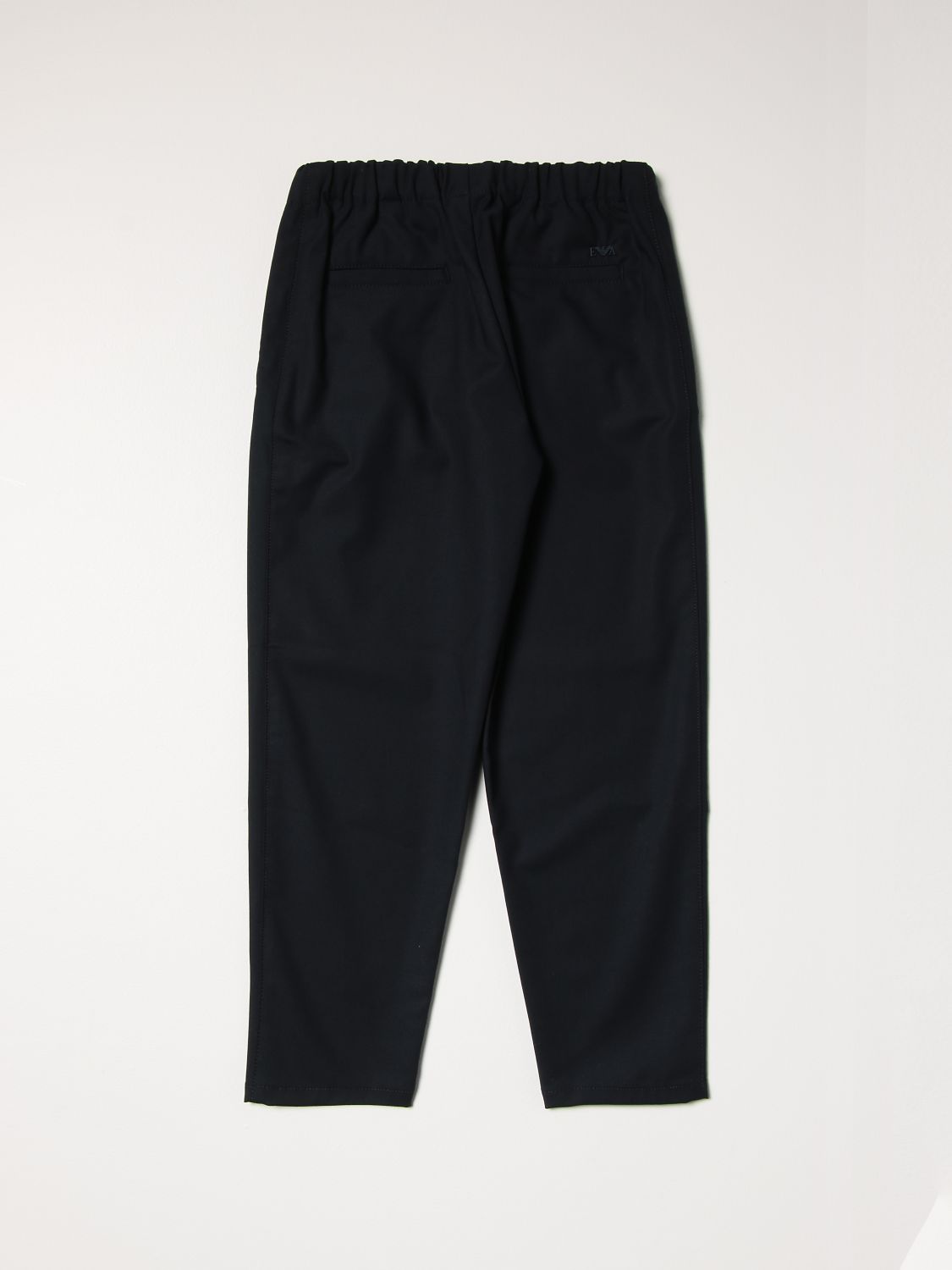 Pants Emporio Armani: Emporio Armani pants in viscose blend with embroidered logo navy 2