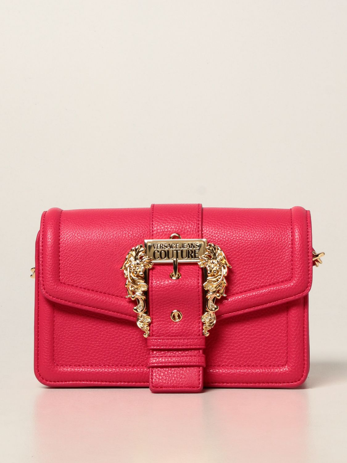 Crossbody bags Versace Jeans Couture: Versace Jeans Couture crossbody bag in synthetic leather fuchsia 1