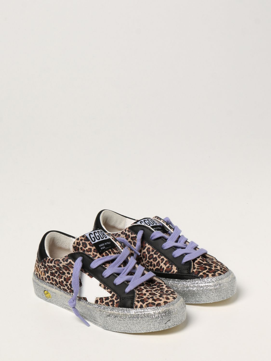 GOLDEN GOOSE: May in animalier suede | Shoes Golden Goose Kids Multicolor | Shoes Golden Goose GYF00112.F002117.80302