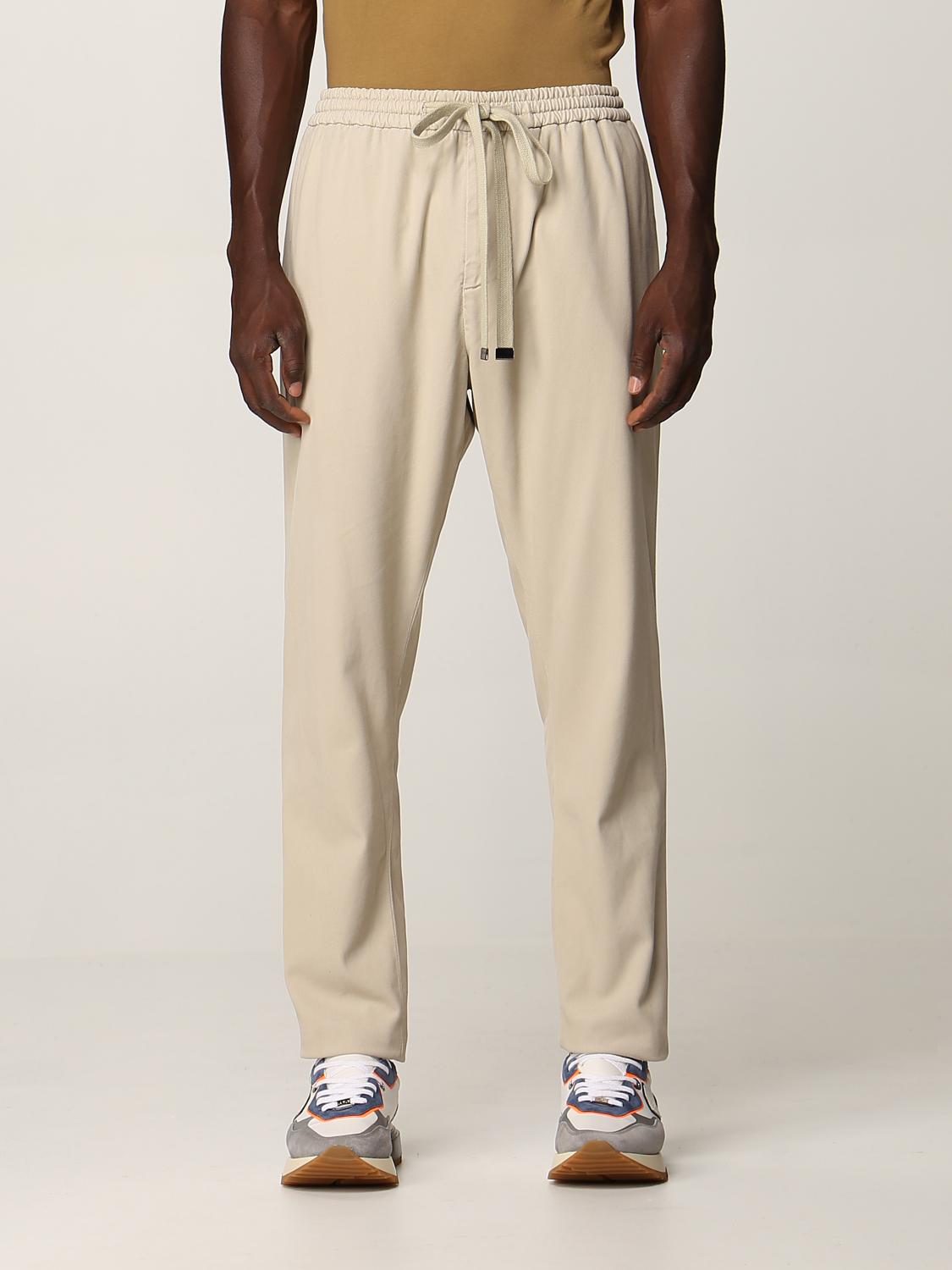 DONDUP: Pants men - Beige | Pants Dondup UP556GS0051UBM5 GIGLIO.COM